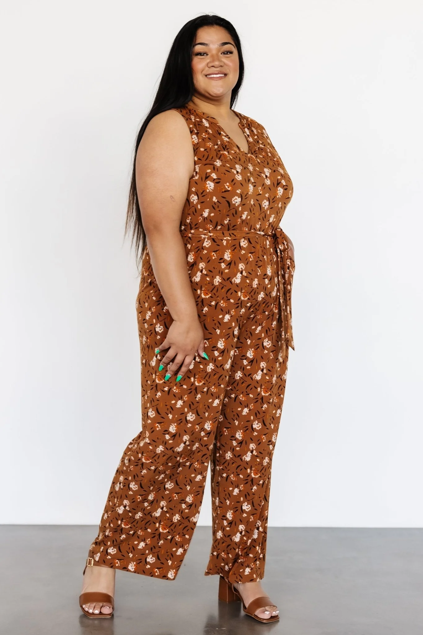 Grove Tank Jumpsuit | Copper Multi