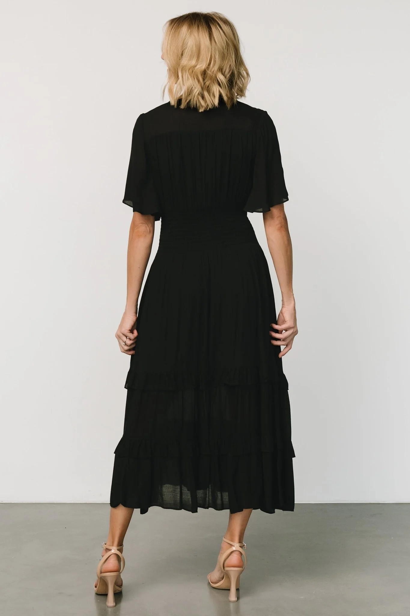 Spell Boho Midi Dress | Black