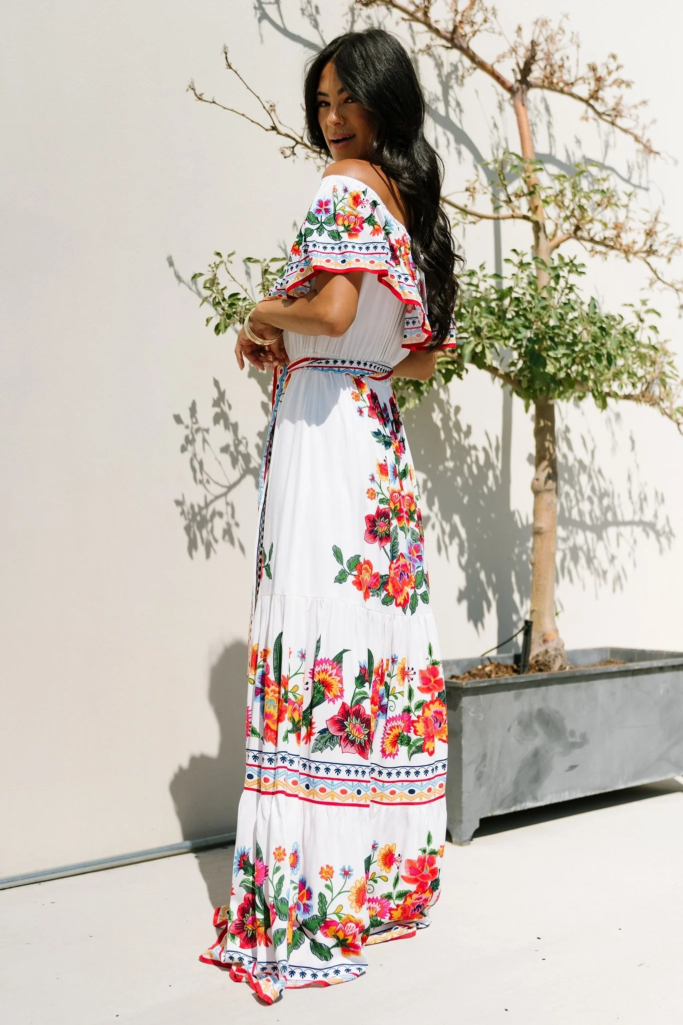 Alejandra Maxi Dress | Ivory Multi Floral