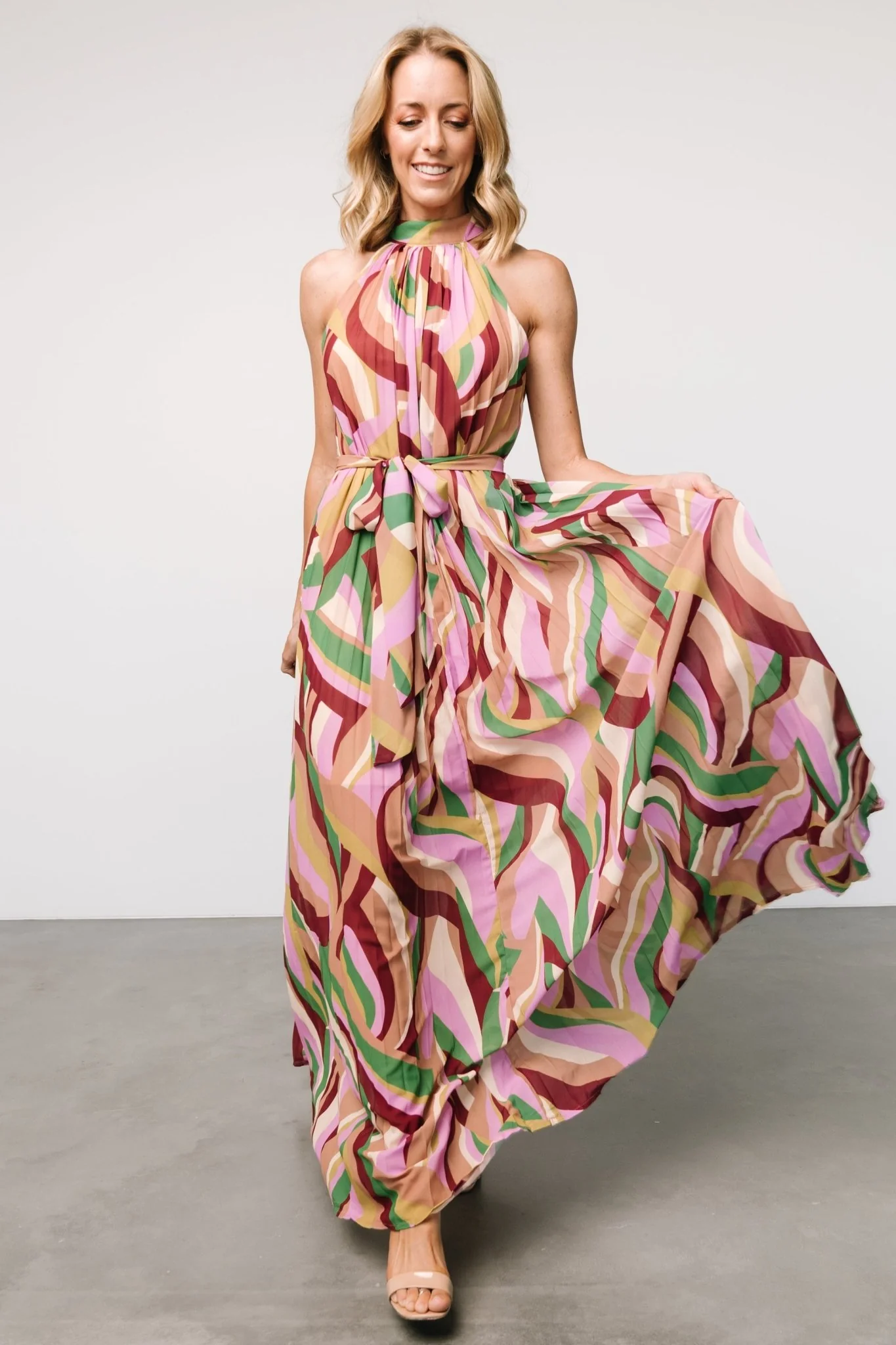 Rita Maxi Dress | Green Multi Print