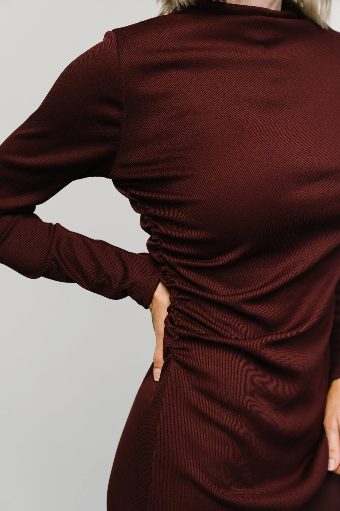 Aiko Mock Neck Dress | Mulberry