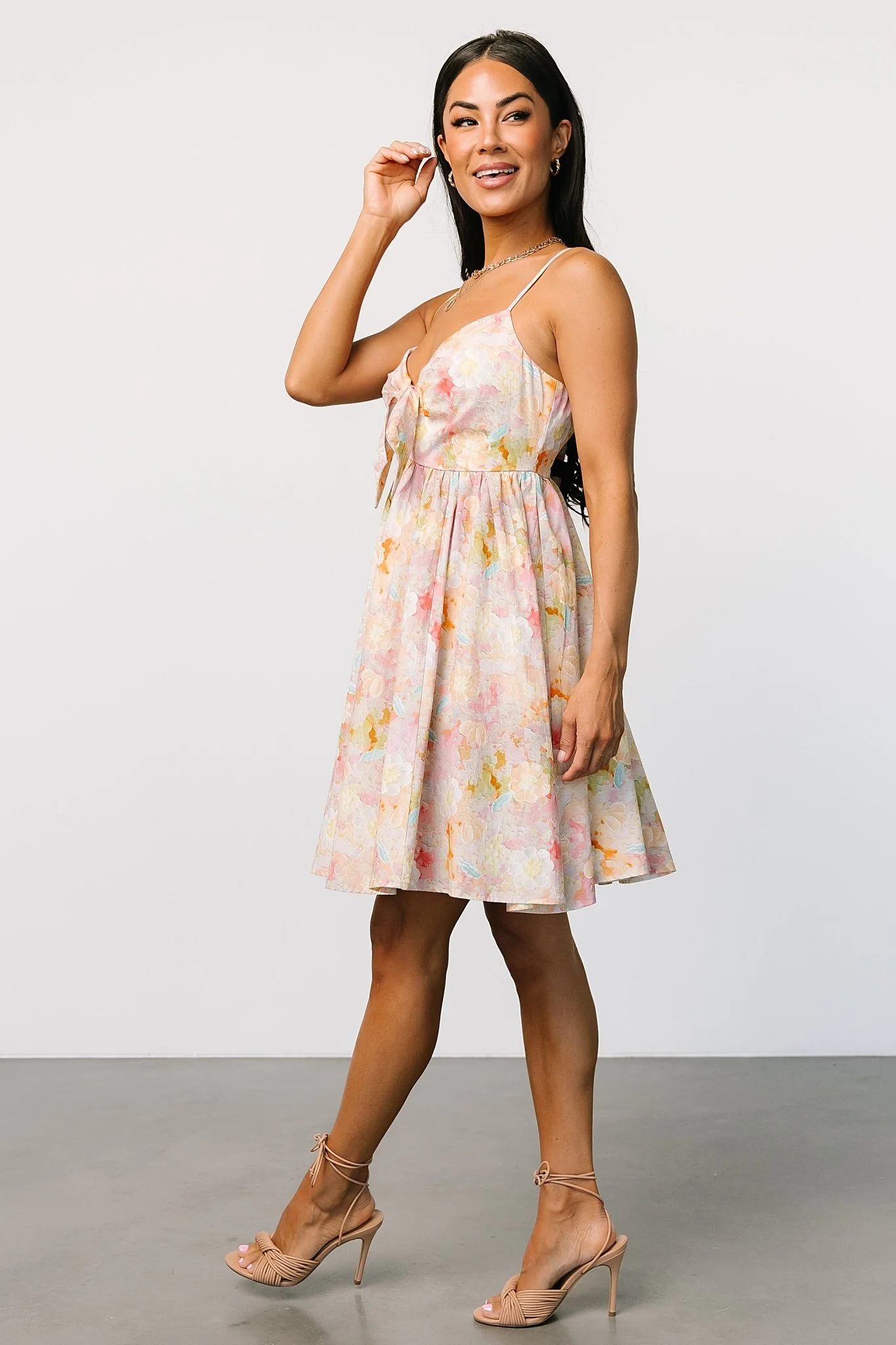 Camellia Mini Dress | Pastel Multi