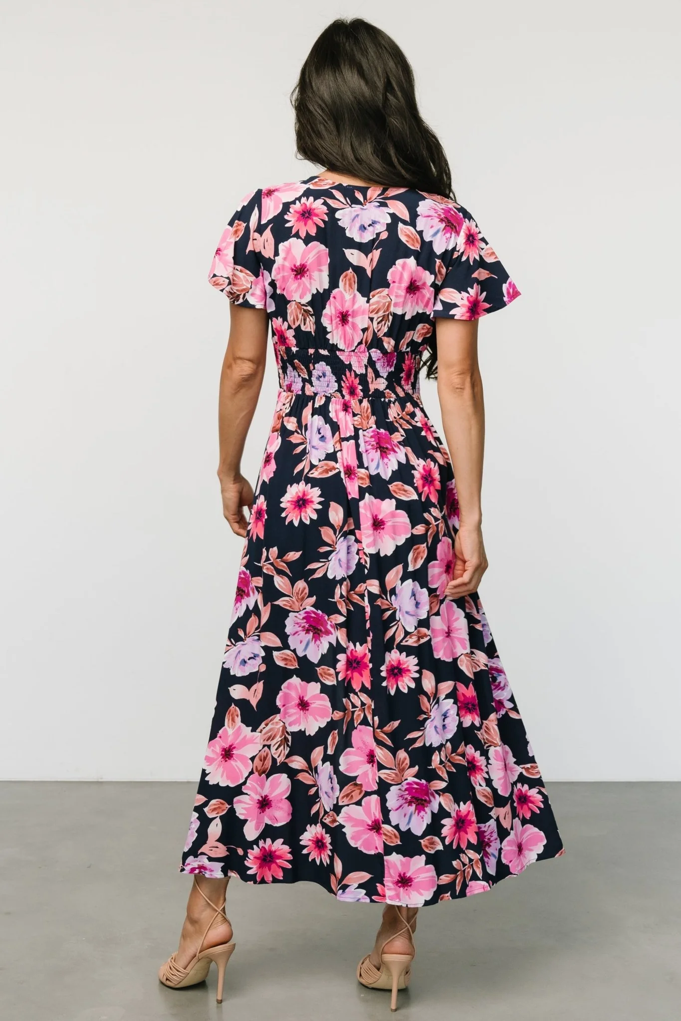 Destin Maxi Dress | Navy + Pink