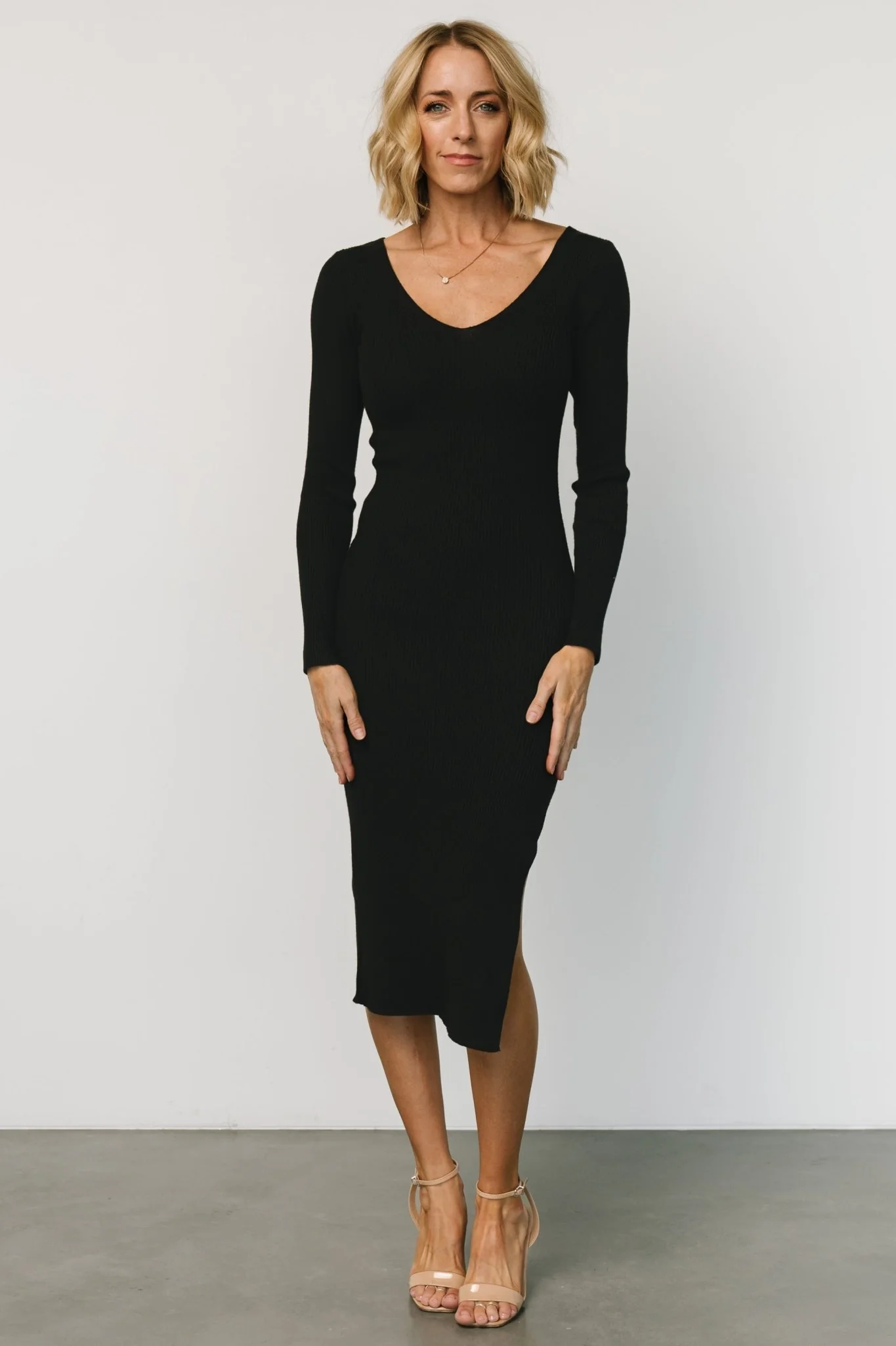 Tacey Midi Dress | Black
