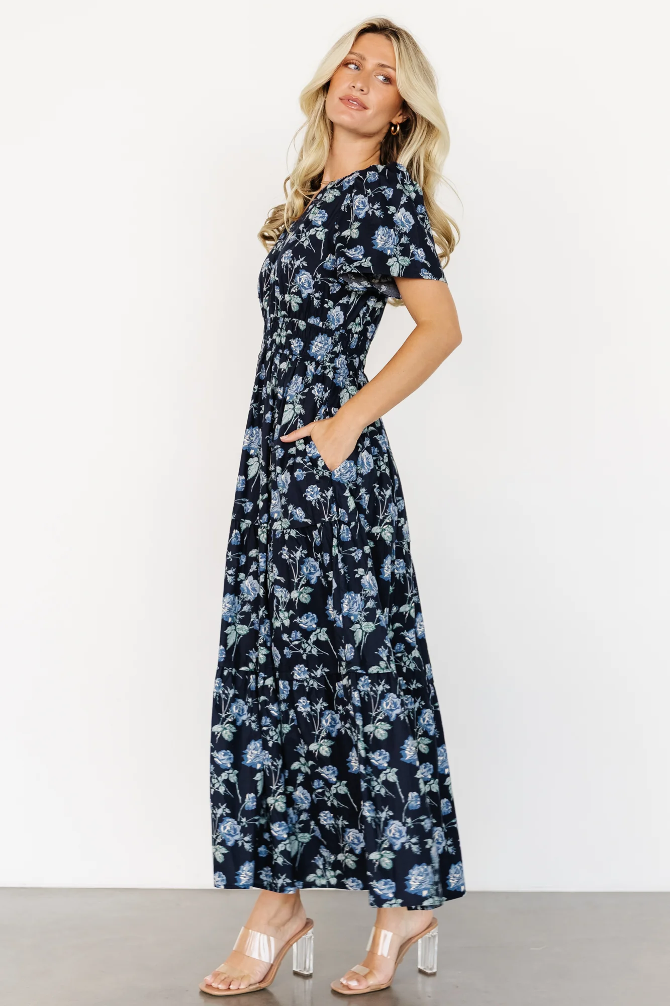 Kristin Maxi Dress | Navy Floral