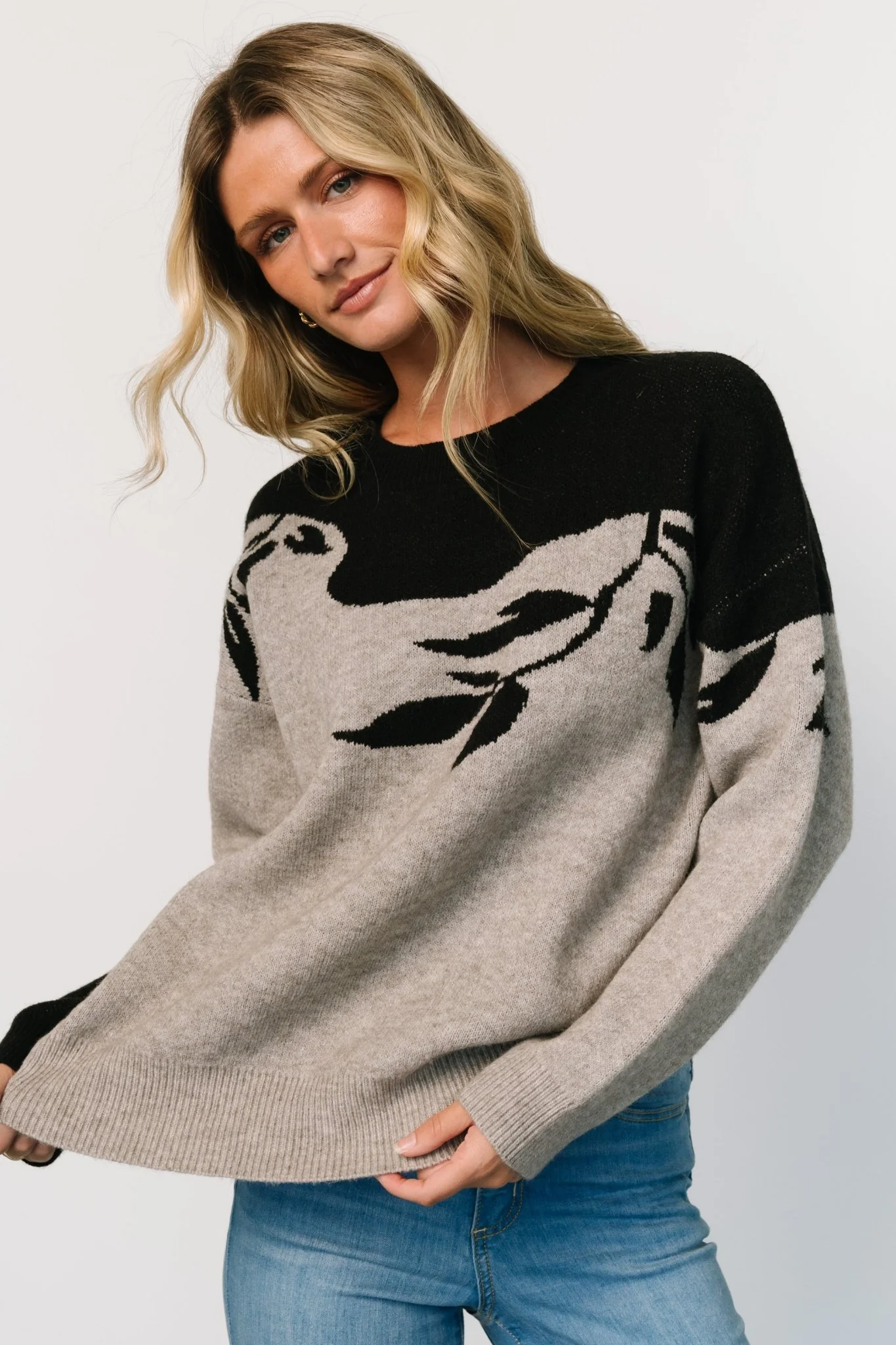 Teresa Sweater | Gray + Black