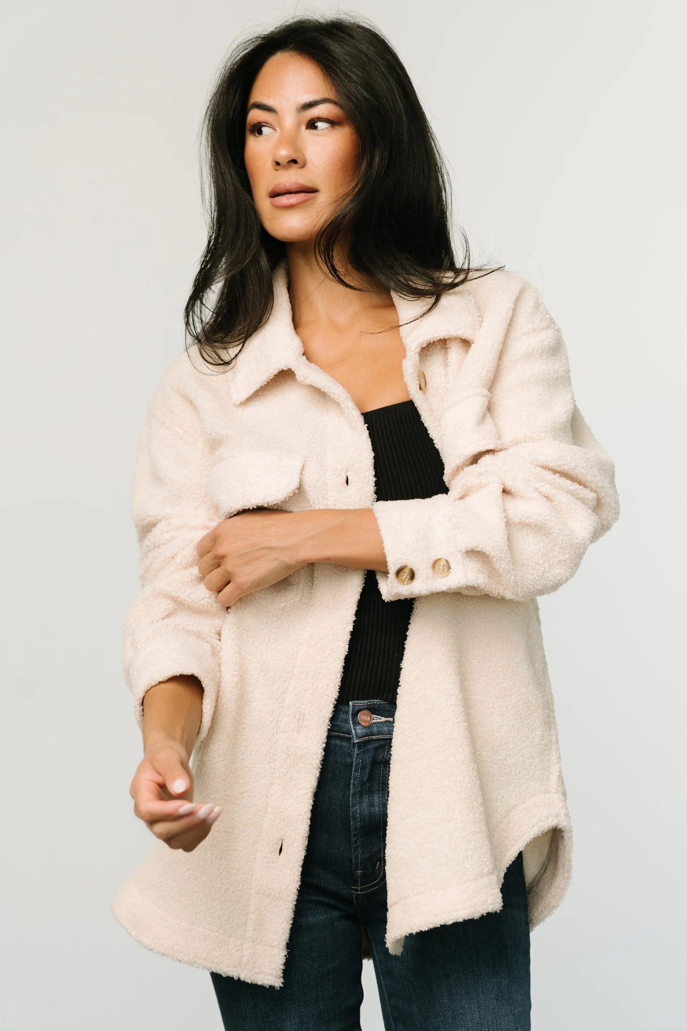 Jayden Sherpa Jacket | Honey