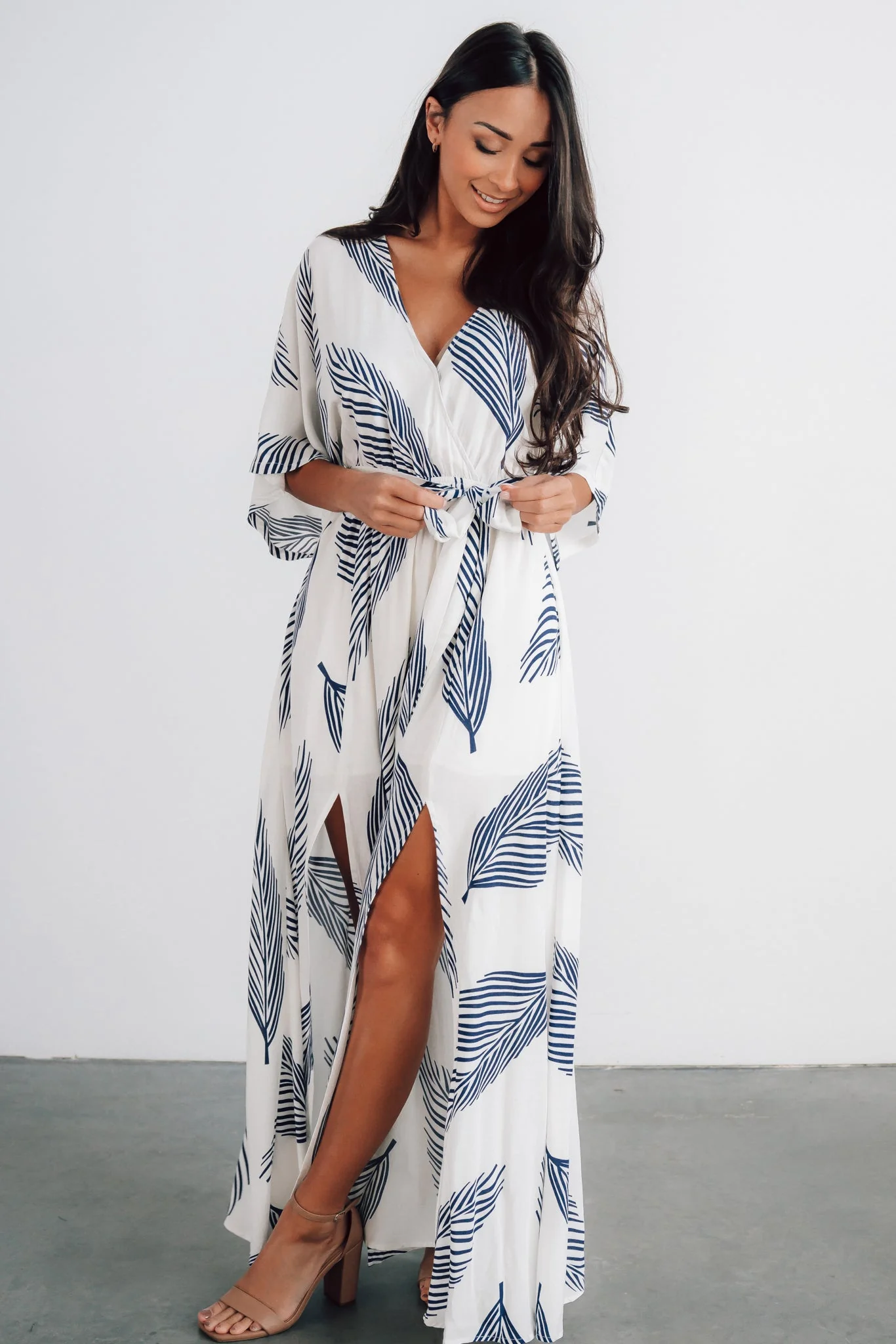 Corinth Maxi Dress | Navy Print