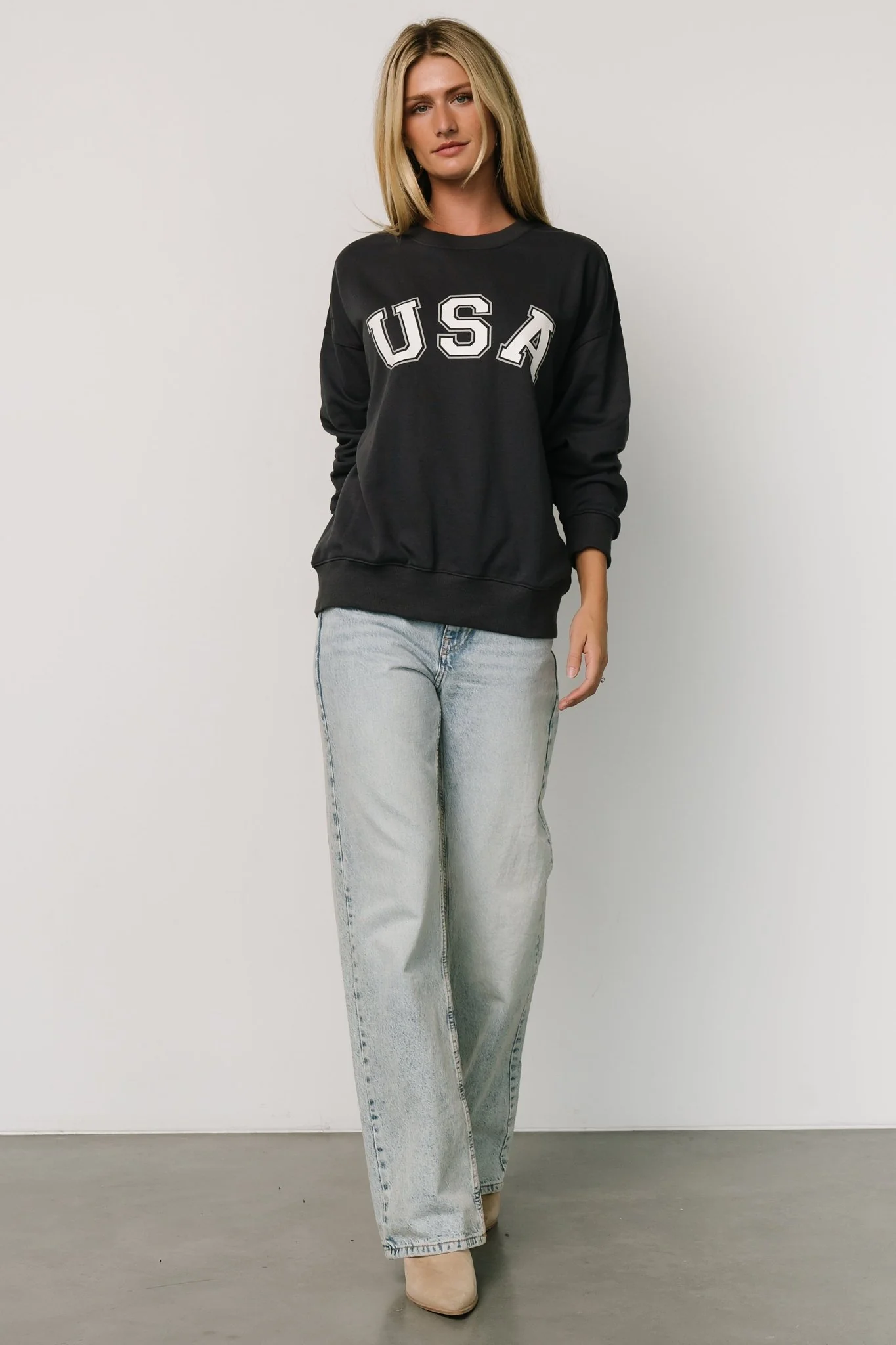 USA Oversized Sweatshirt | Navy