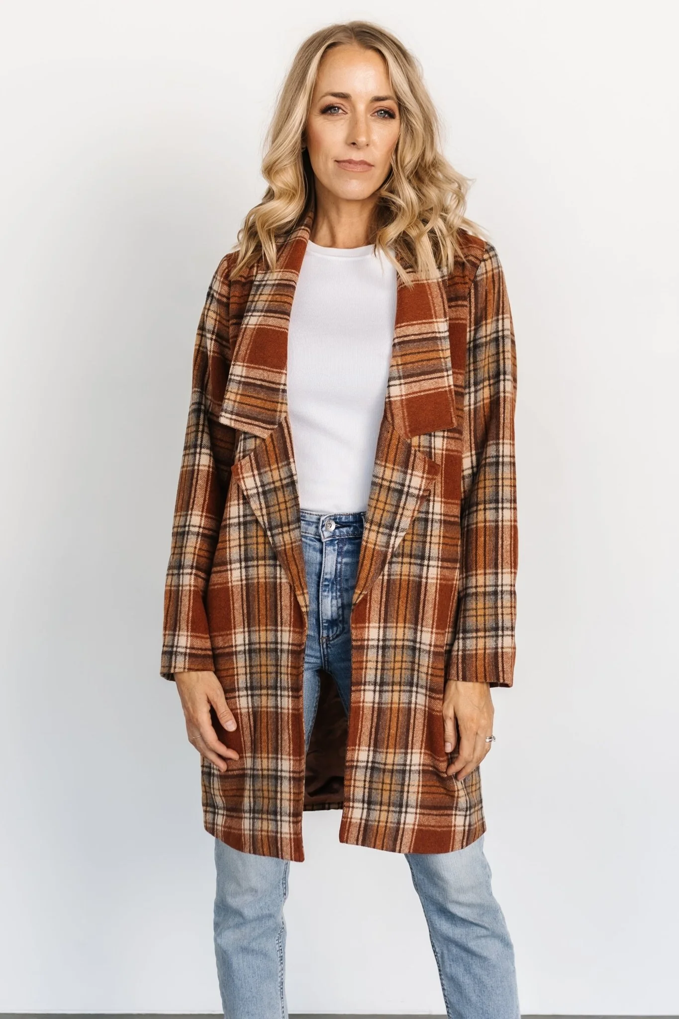 Tetonia Plaid Shacket | Copper Multi