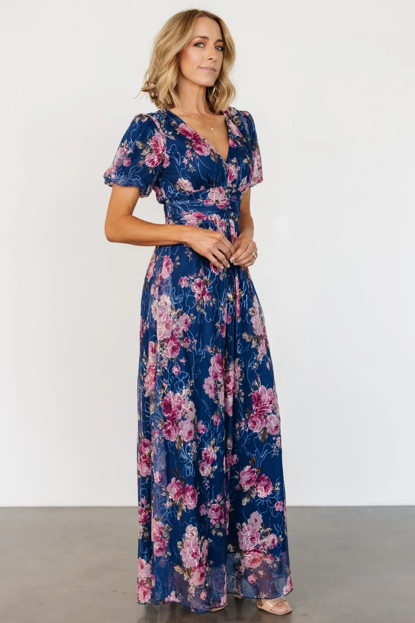 Ardley Maxi Dress | Navy + Pink Floral