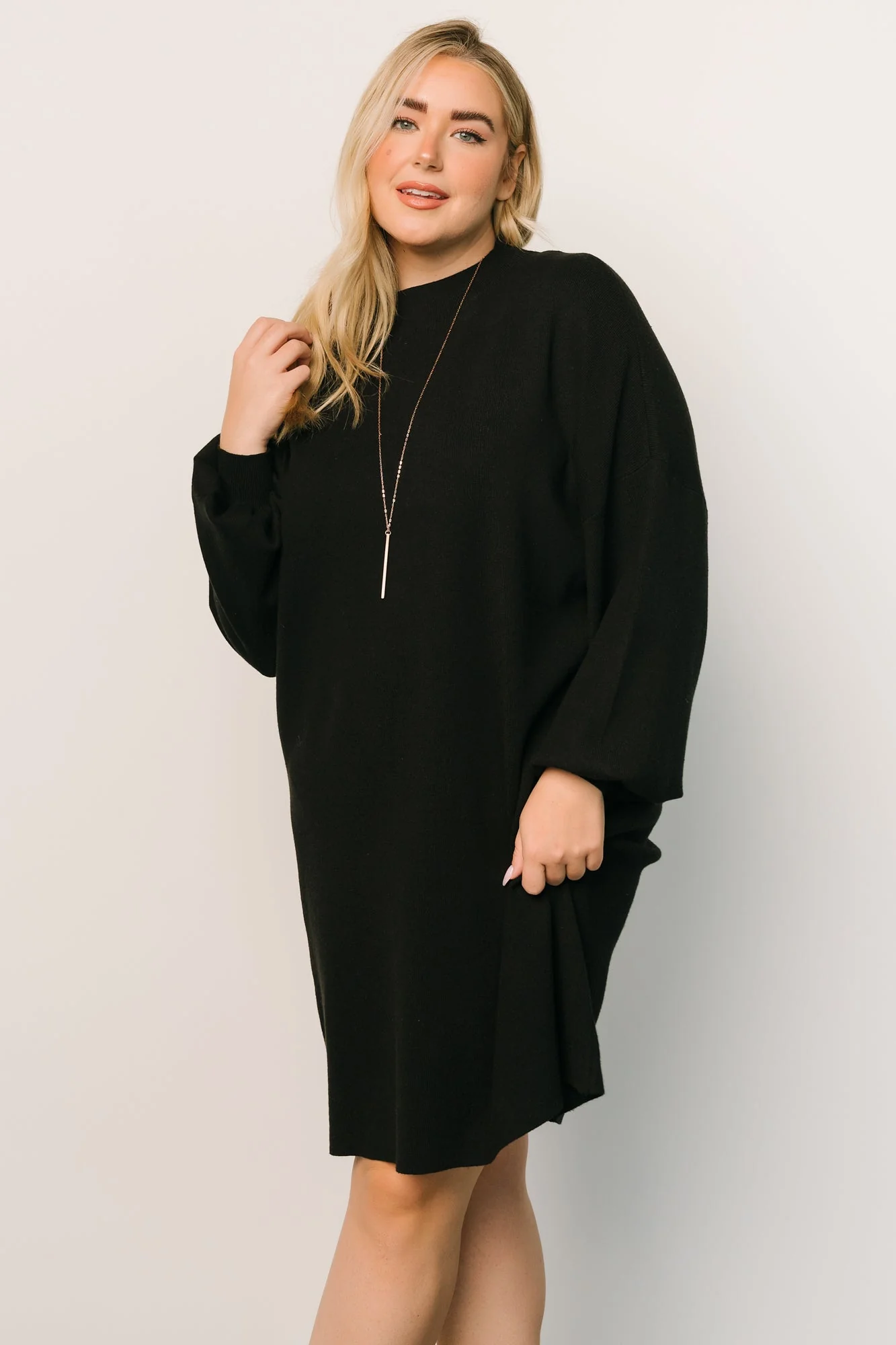 Jennings Sweater Dress | Black