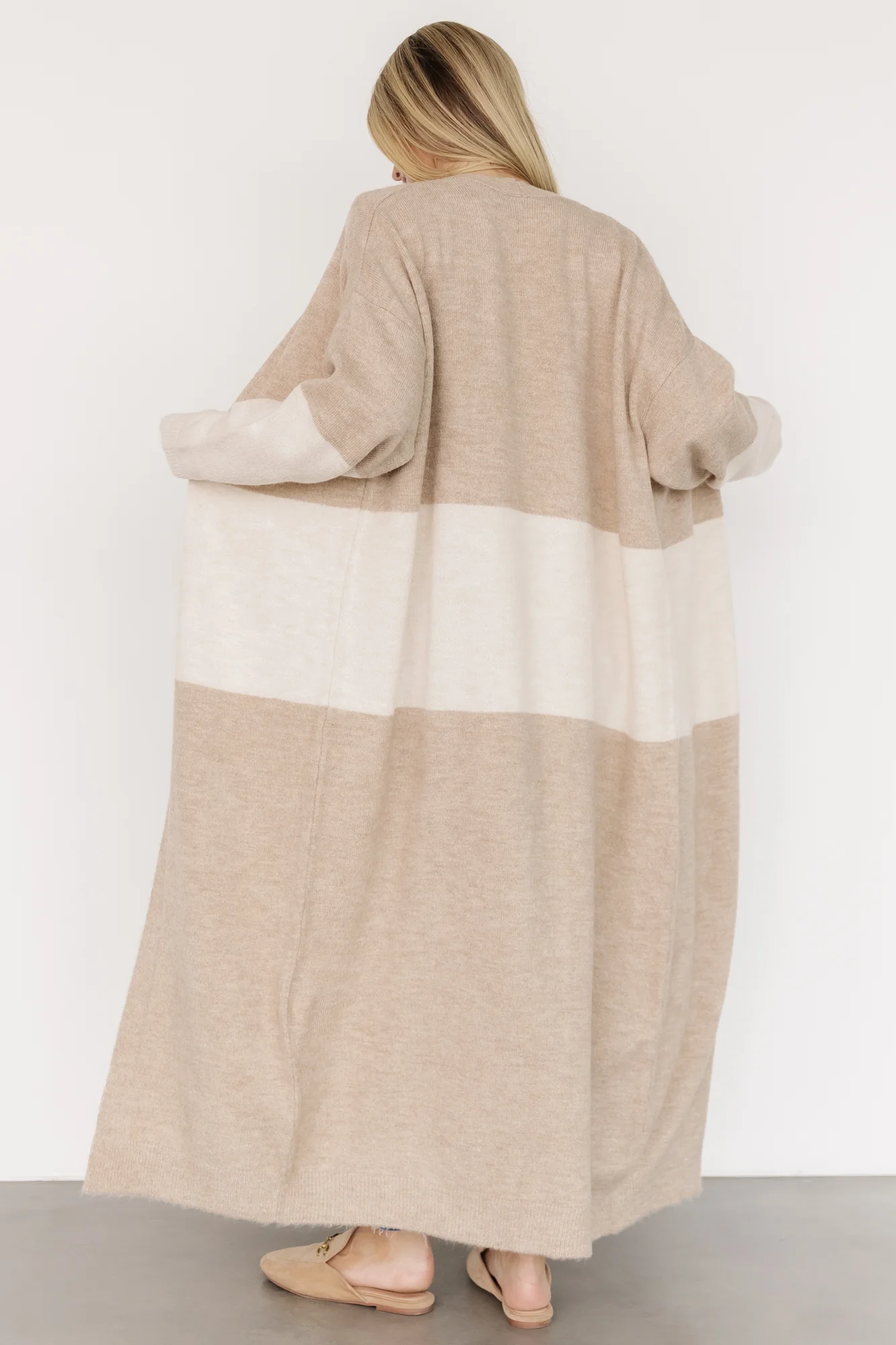 Thea Duster Cardigan | Natural + Ivory