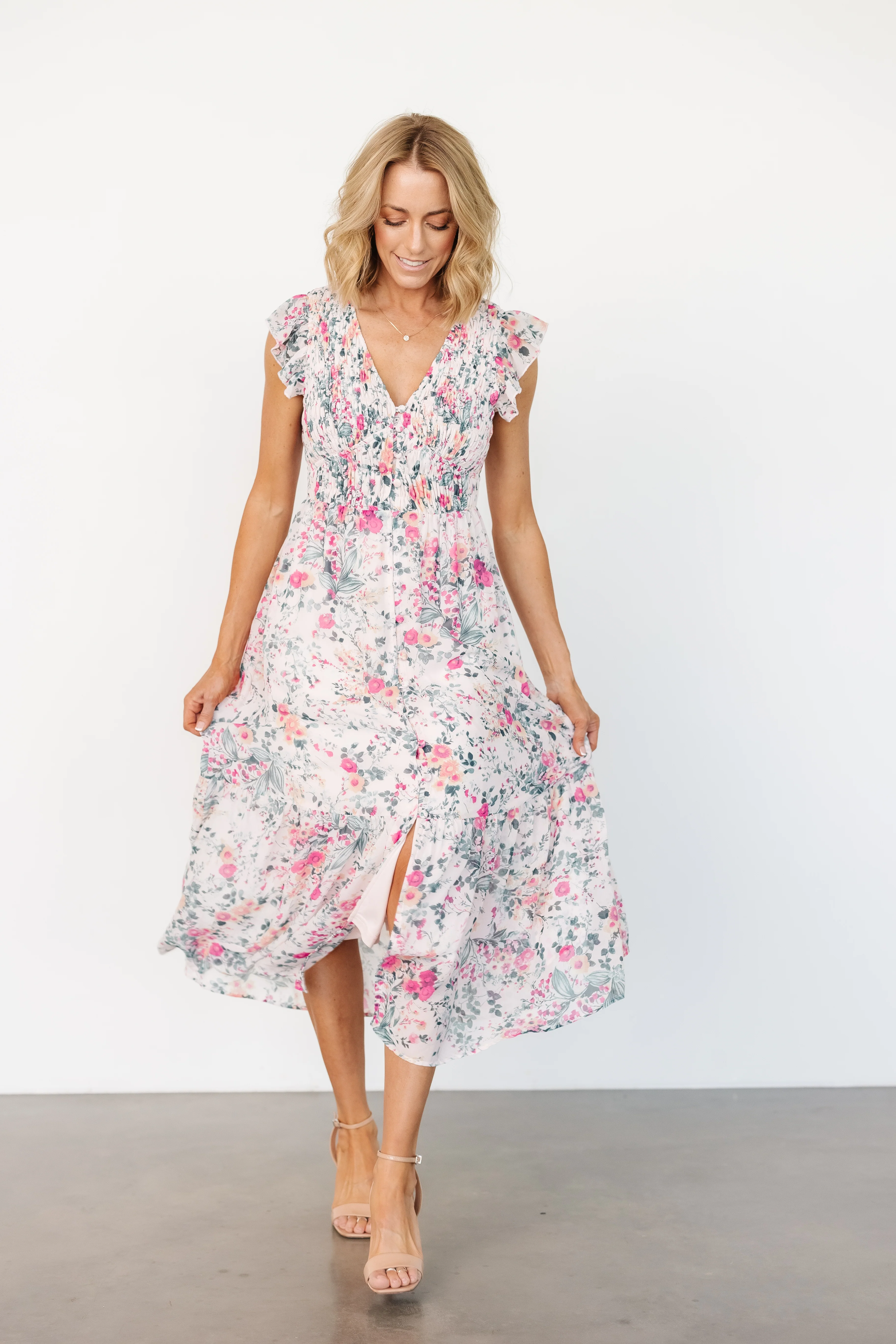 Florencia Dress | Blush + Sage