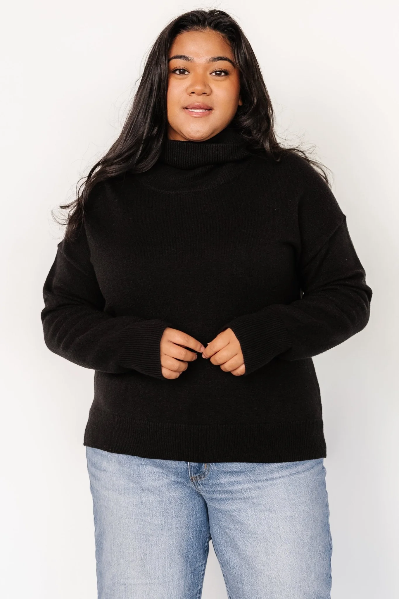 Tera Turtleneck Sweater | Black