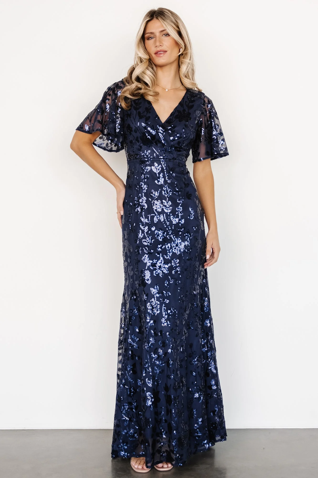 Esme Sequin Dress | Navy
