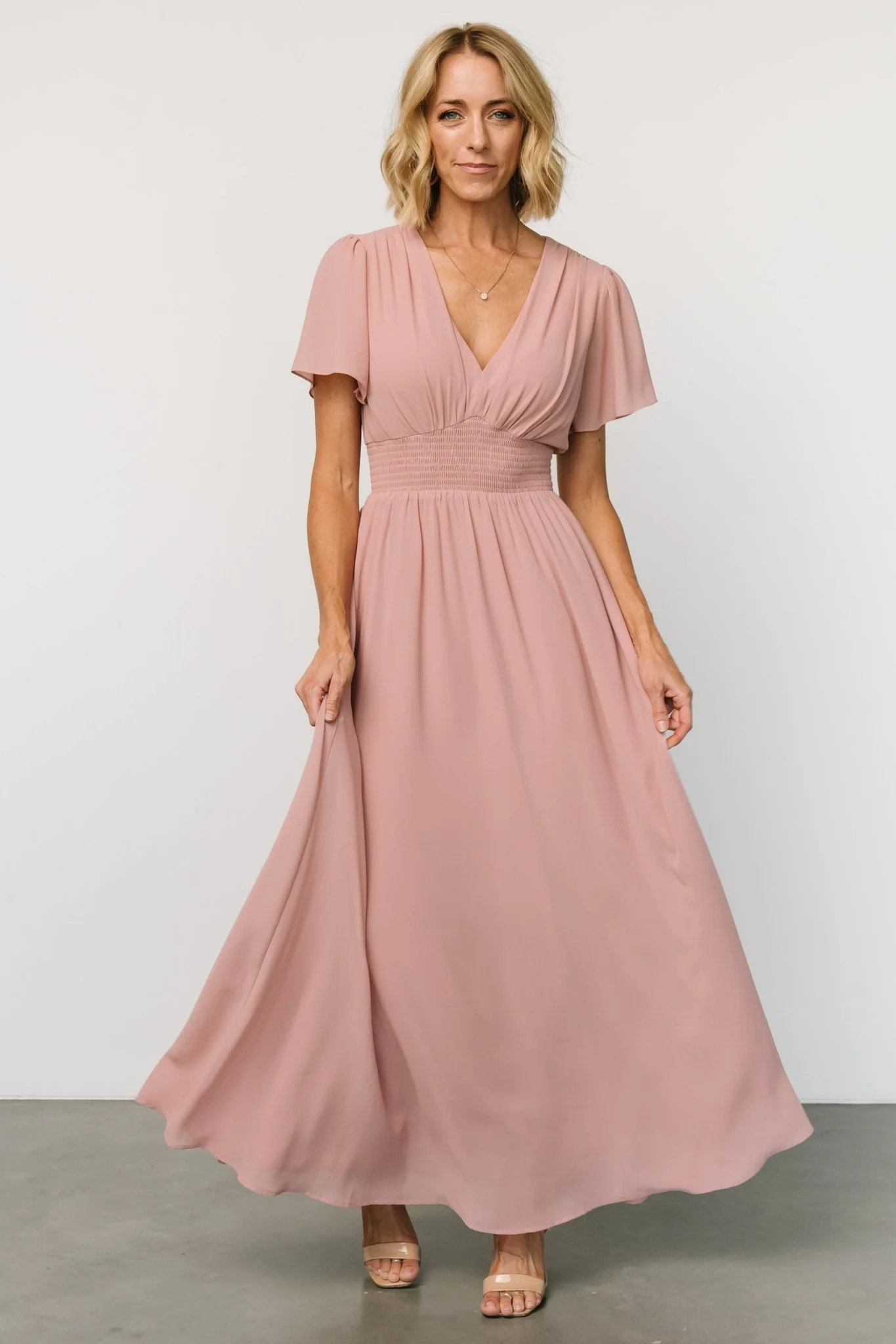 Birdie Maxi Dress | Blush
