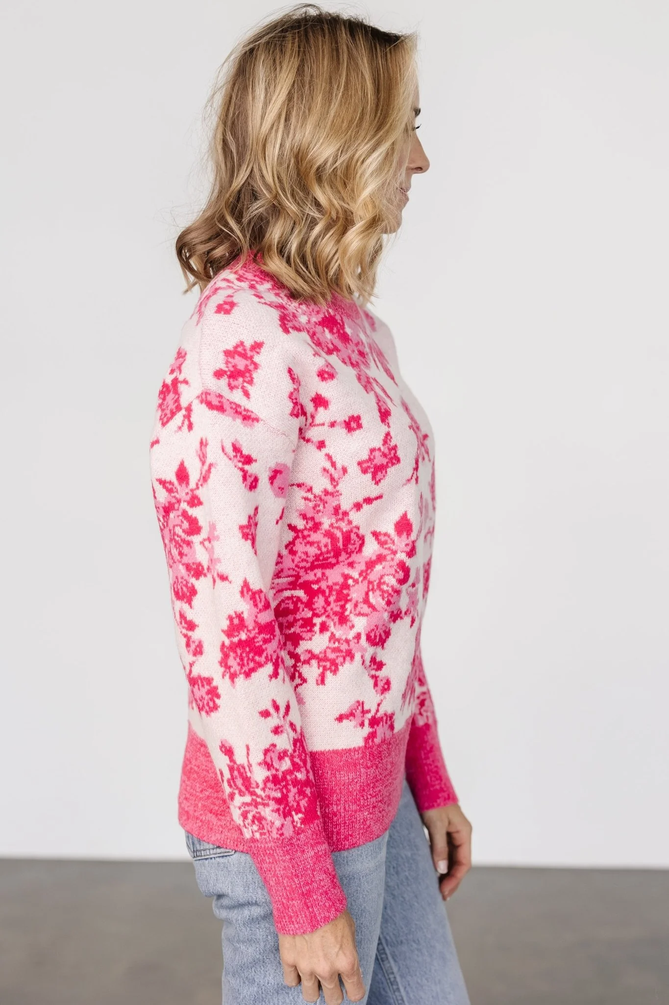 Legend Sweater | Pink Print