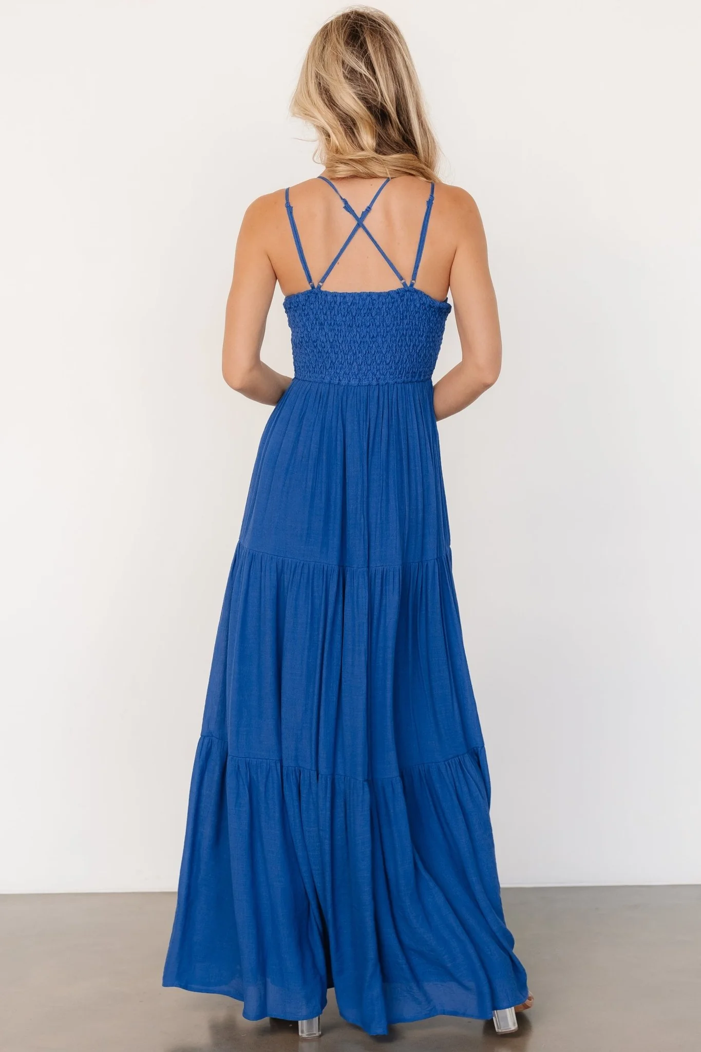 Summerlin Lace Top Maxi Dress | Blue