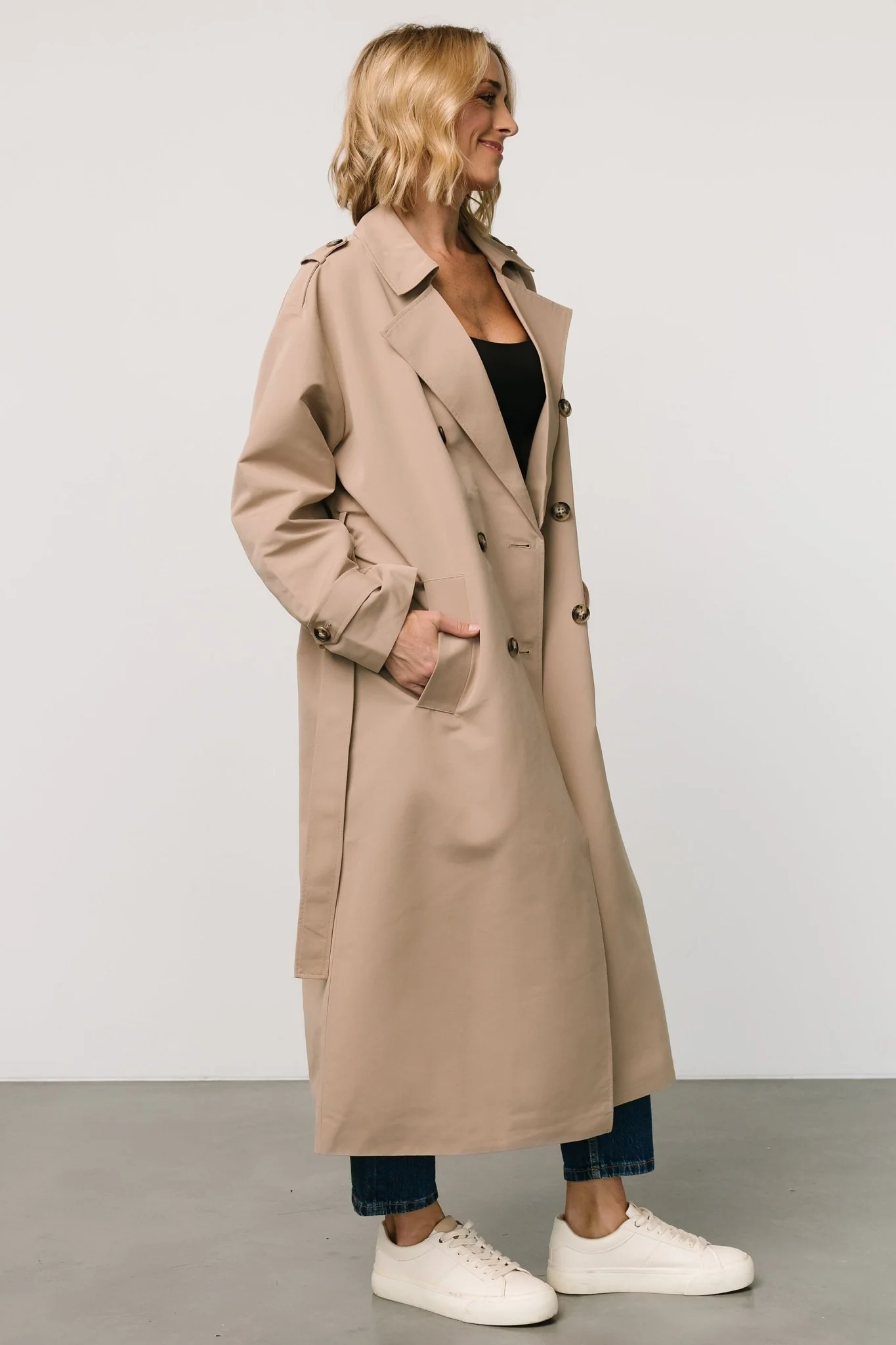 Elias Trench Coat | Beige