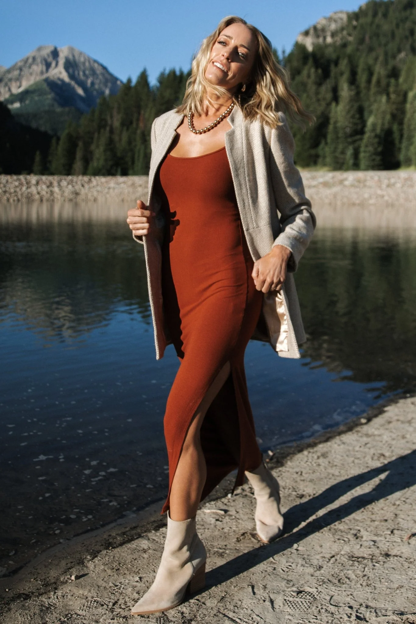 Stratford Open Front Blazer | Natural