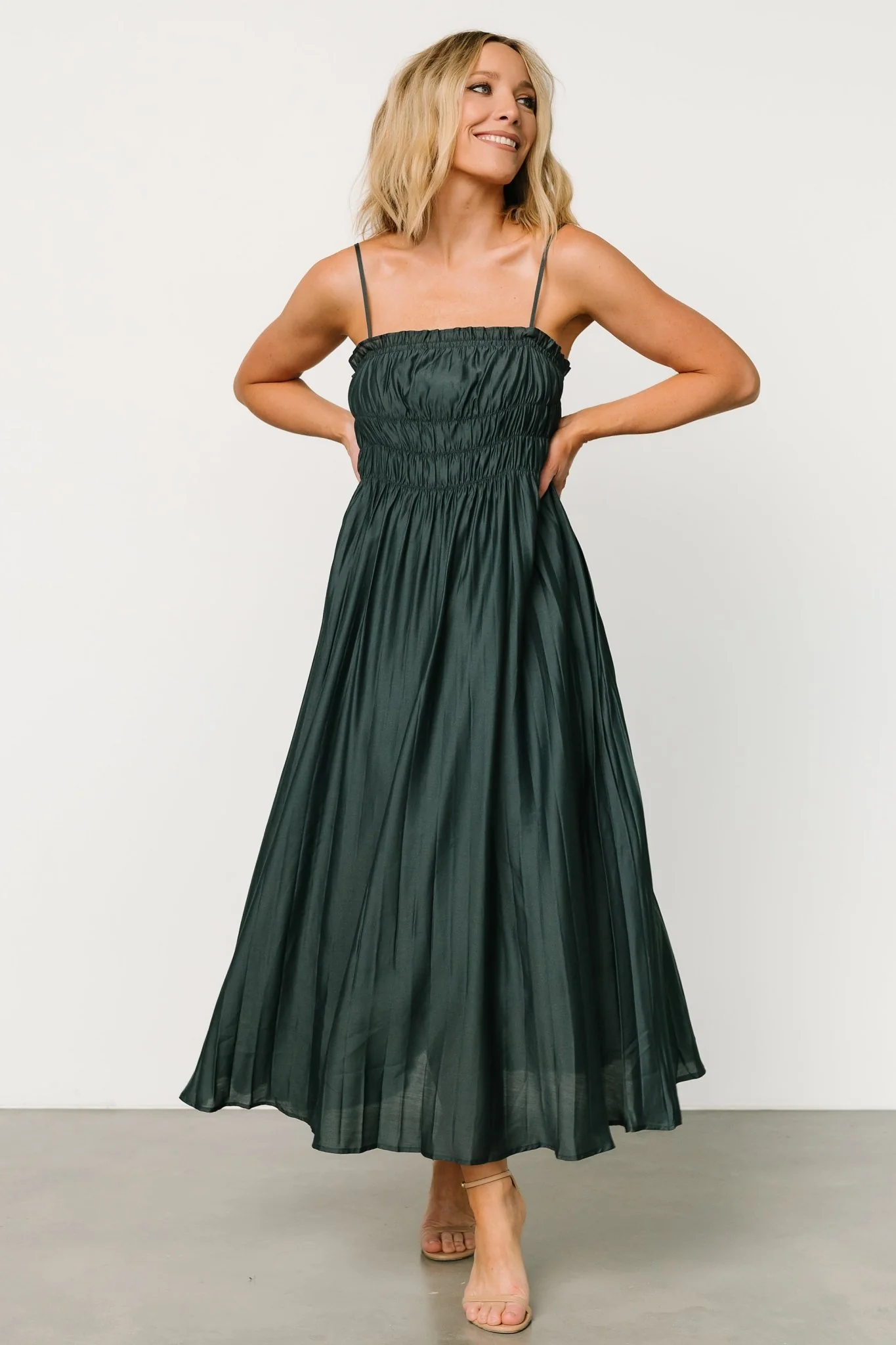 Hattie Maxi Dress | Dark Jade