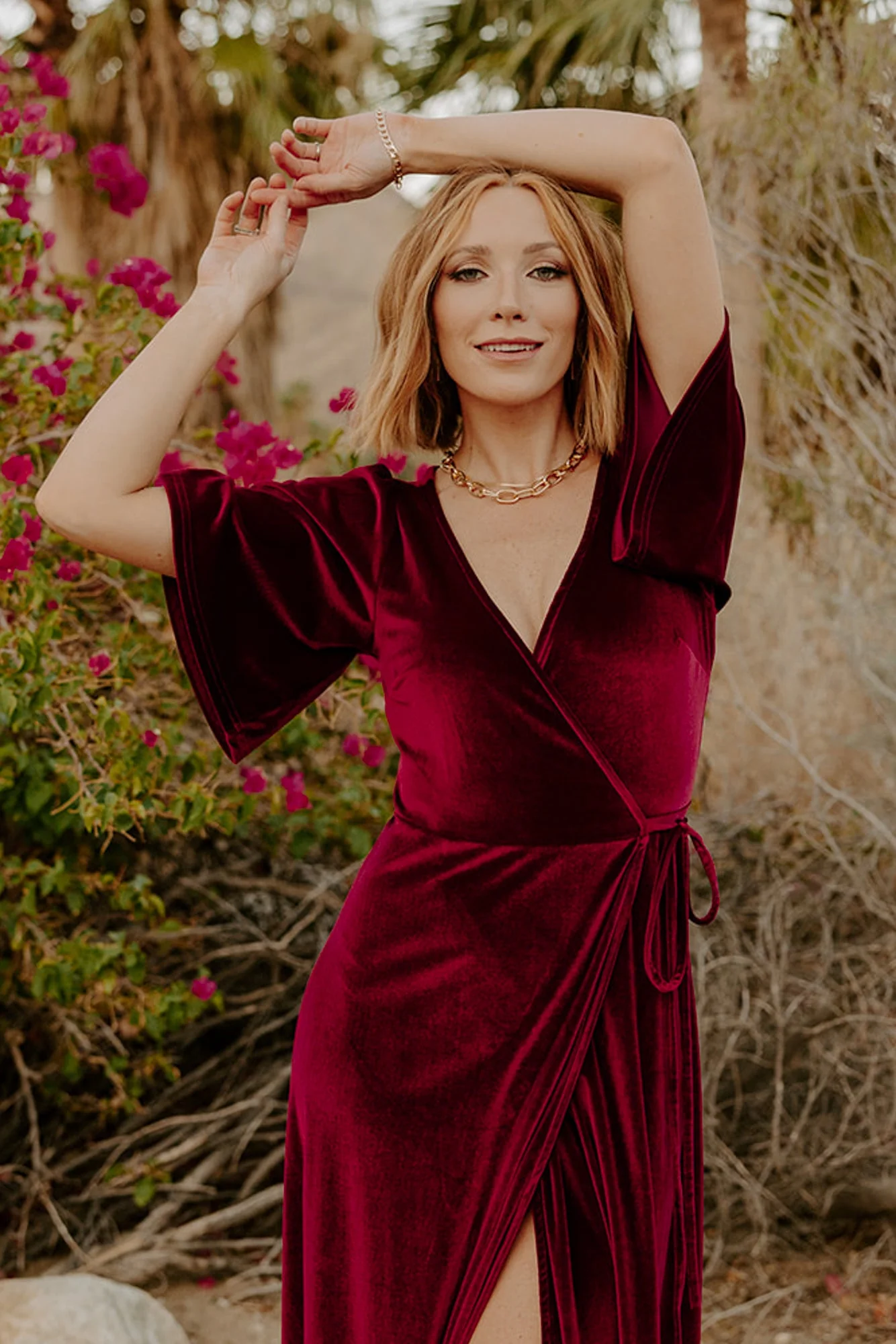 Meghan Velvet Wrap Maxi Dress | Mulberry