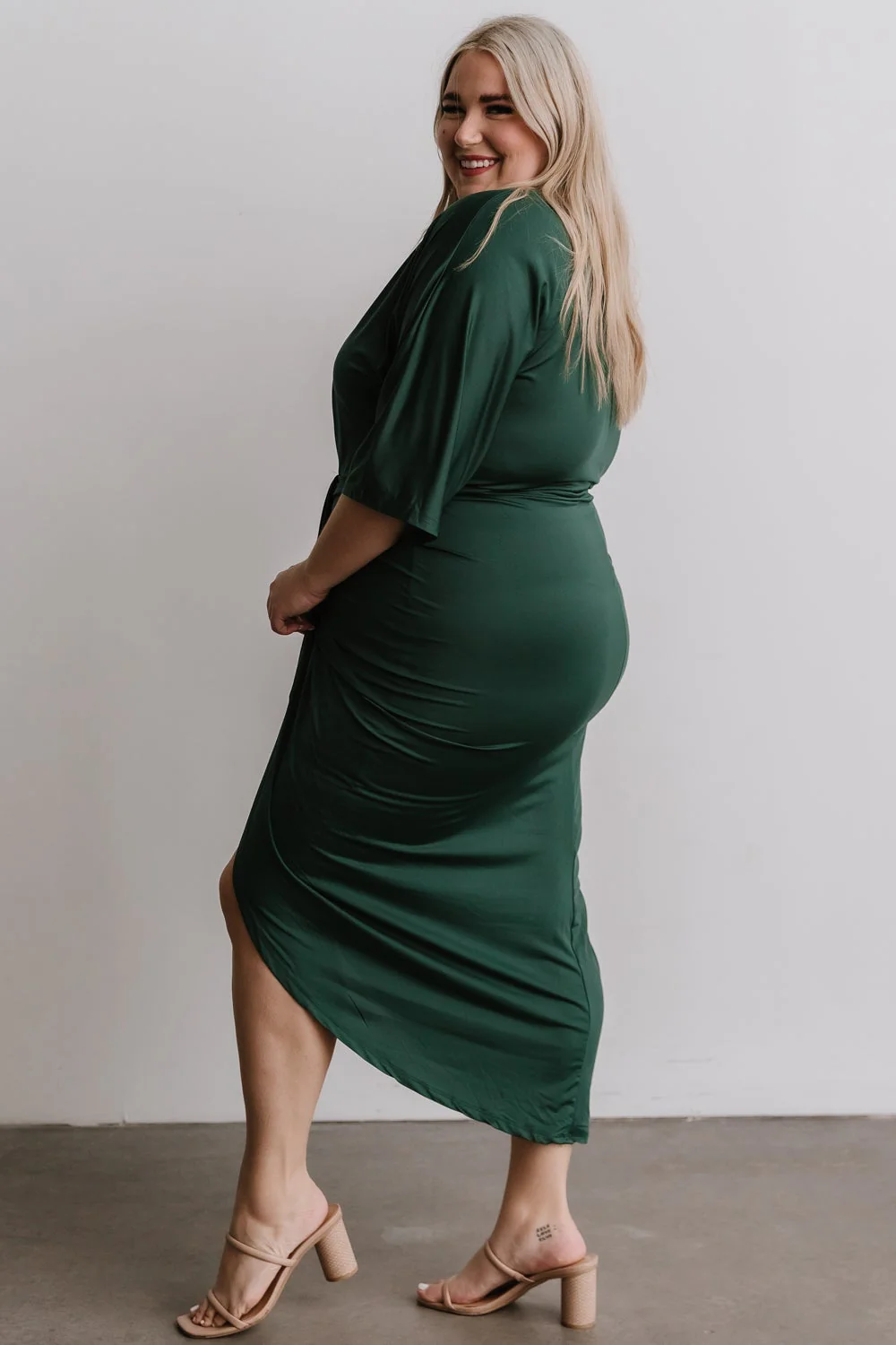 Mimi Midi Dress | Hunter Green