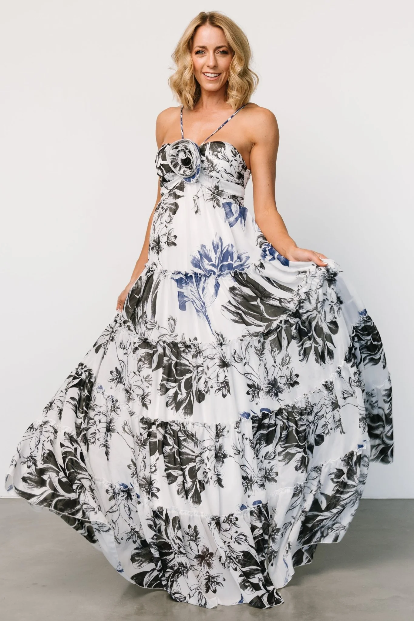 Charmaine Maxi Dress | Navy + Black Floral