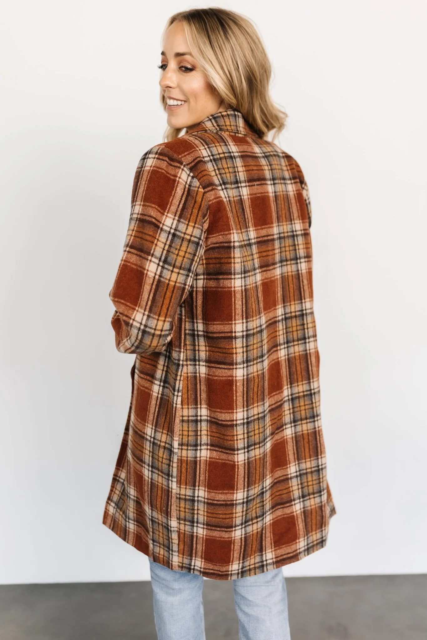Tetonia Plaid Shacket | Copper Multi