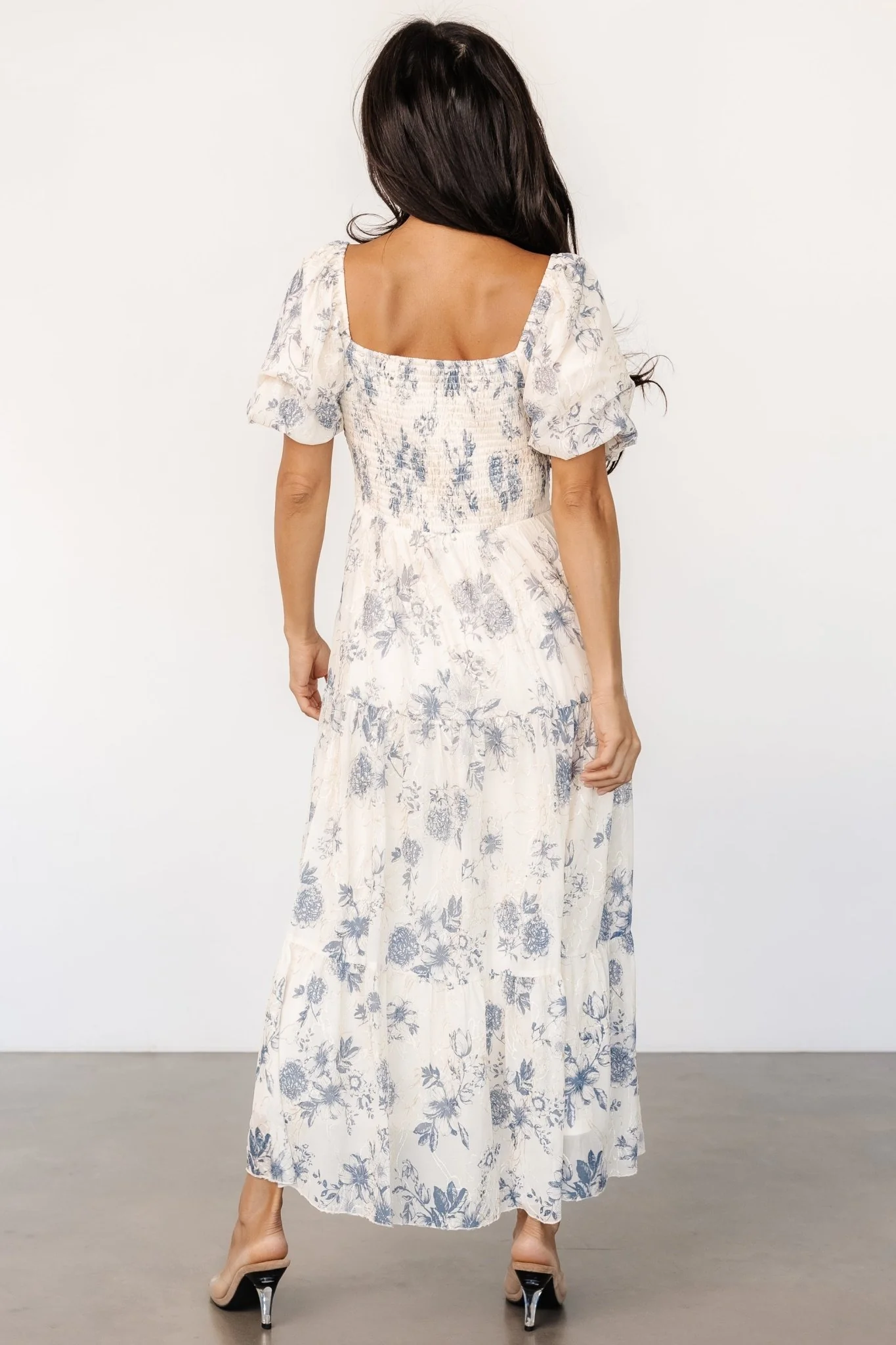 Annabeth Midi Dress | Cream + Slate Floral