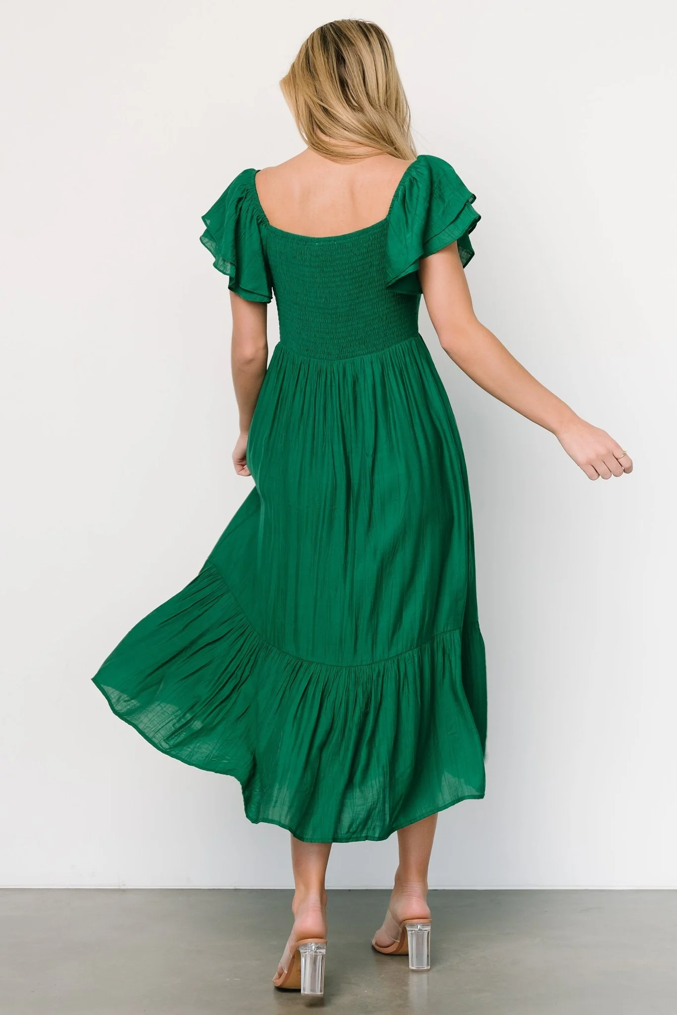 Buttercup Midi Dress | Evergreen