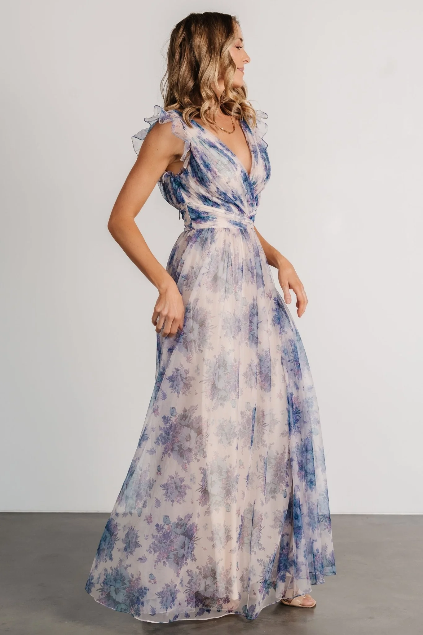 Dimitra Maxi Dress | Natural + Slate Floral