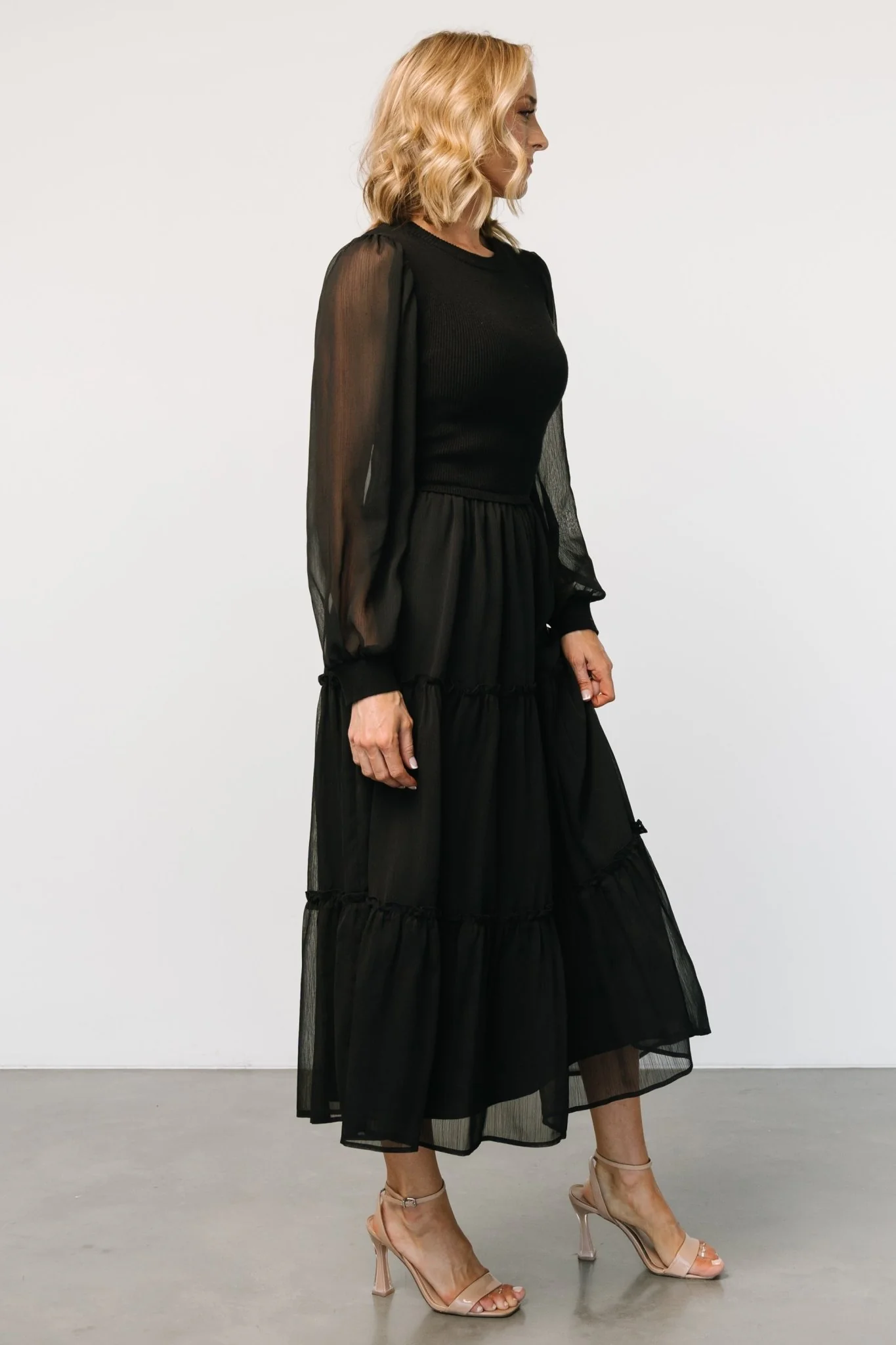 Remi Ribbed Maxi Dress | Black