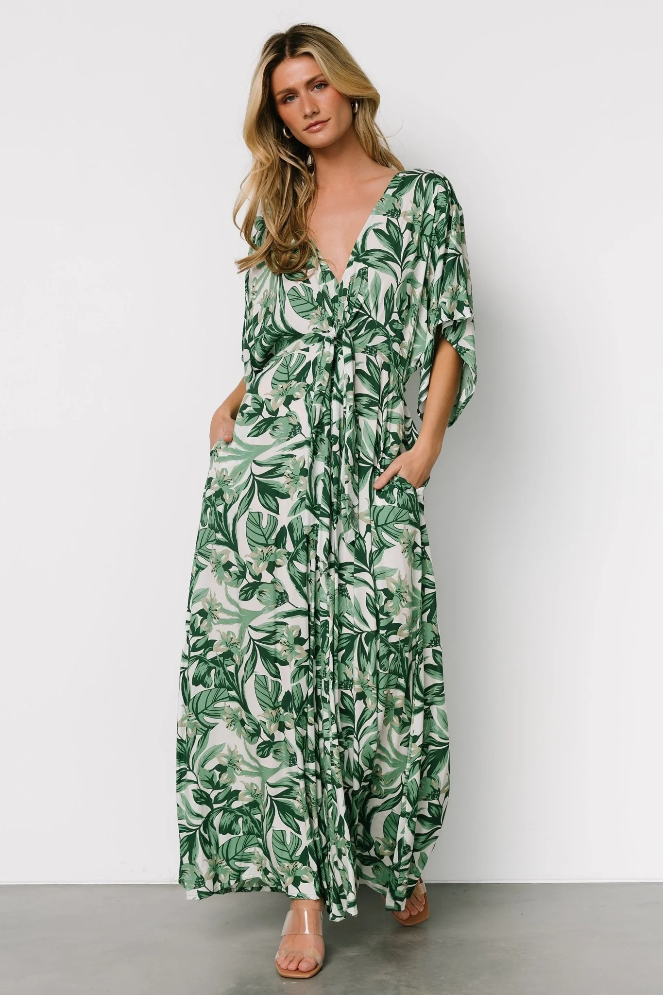 Byron Jumpsuit | Green Print