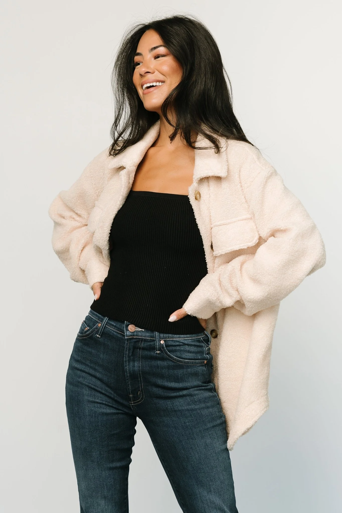 Jayden Sherpa Jacket | Honey