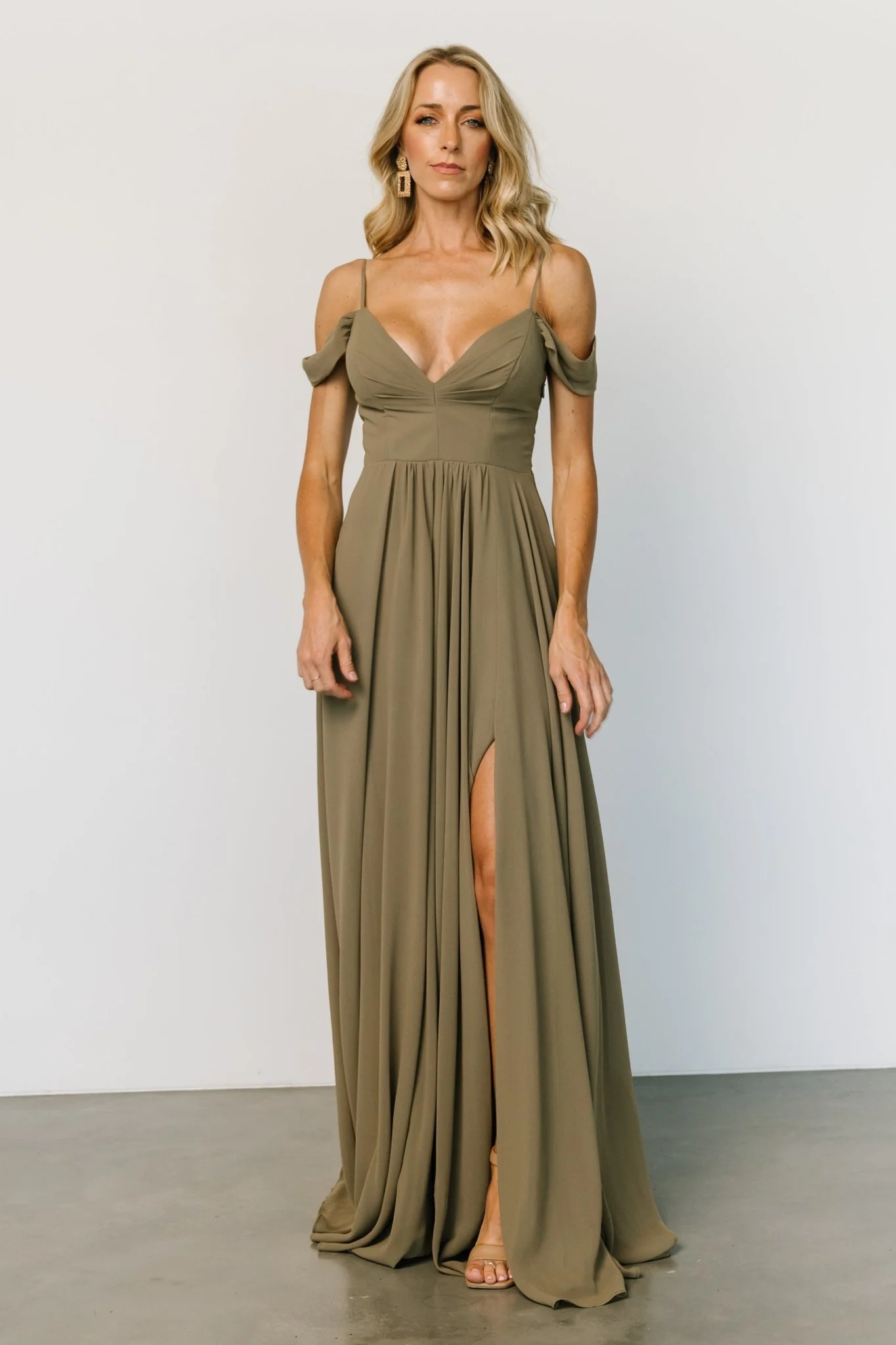 Bianca Lace Maxi Dress | Olive