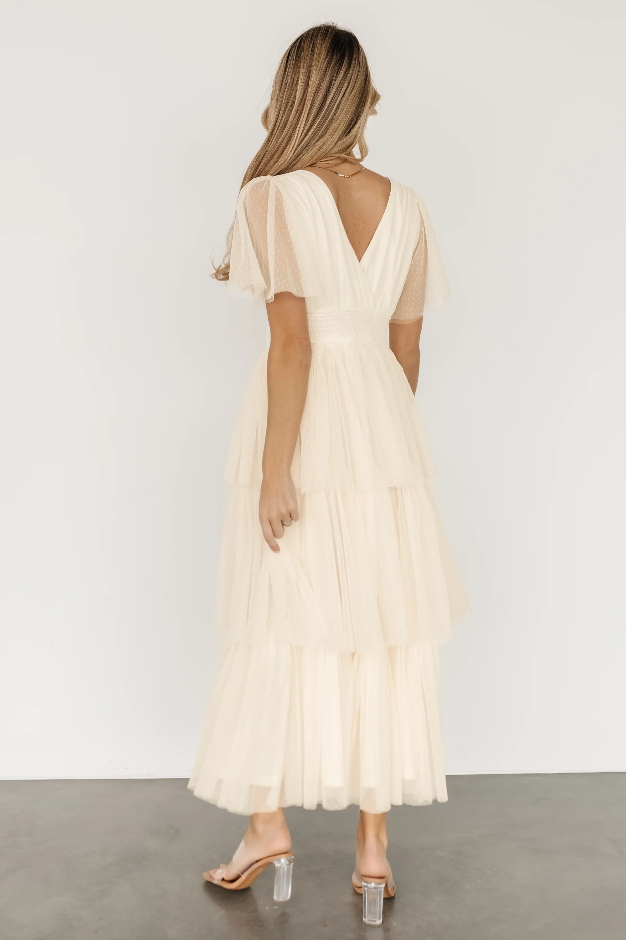 Starlet Tiered Maxi Dress | Cream