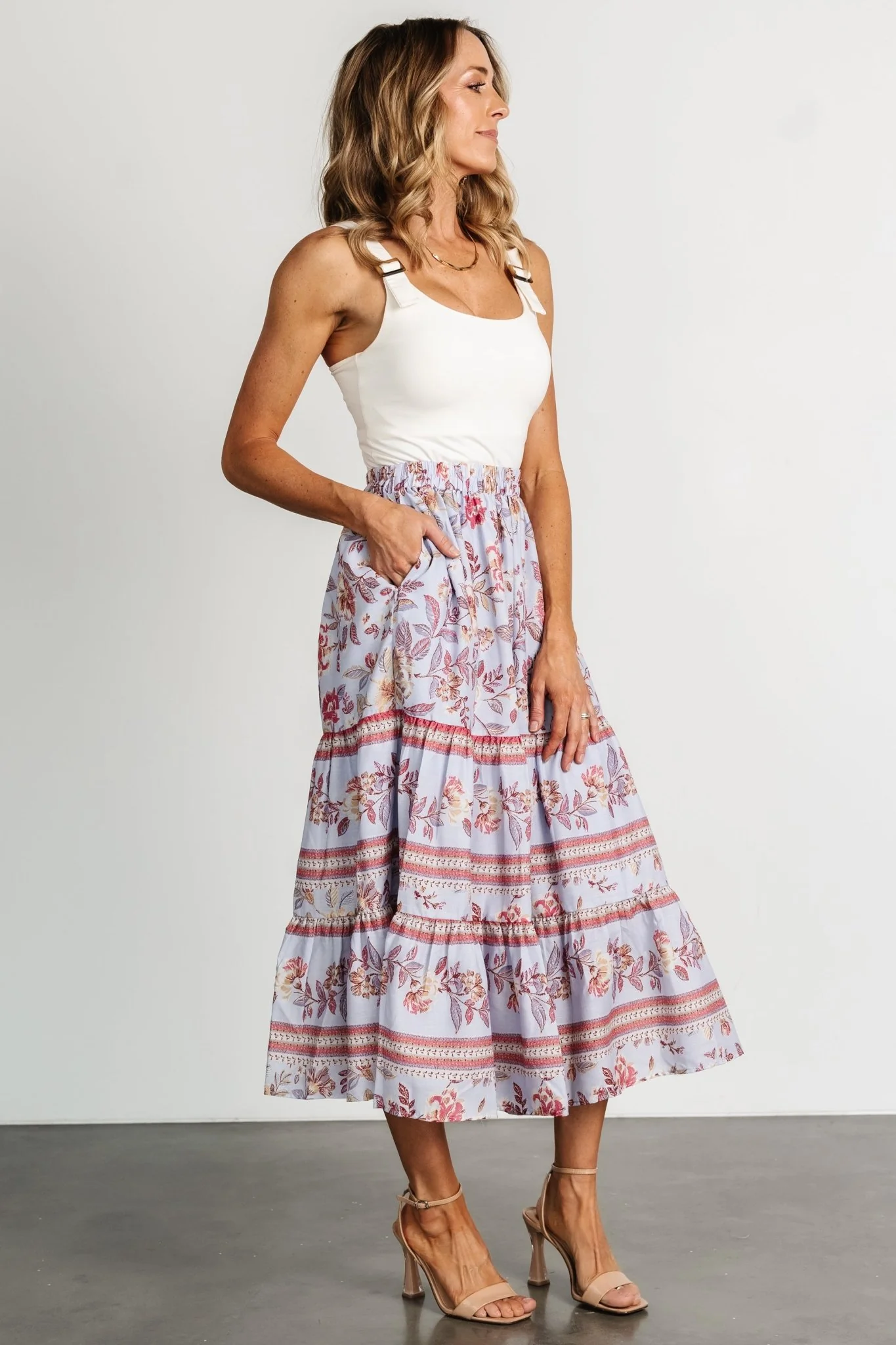 Meg Skirt | Periwinkle Multi