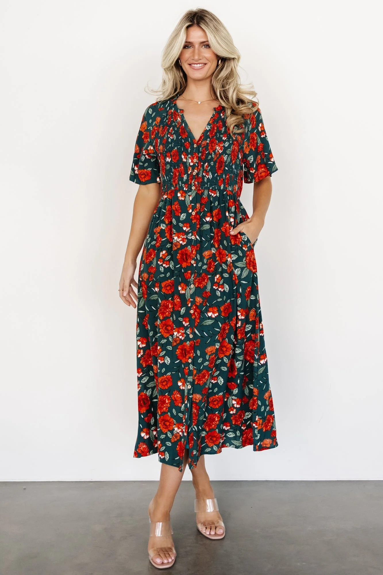 Botega Midi Dress | Jade Multi Floral