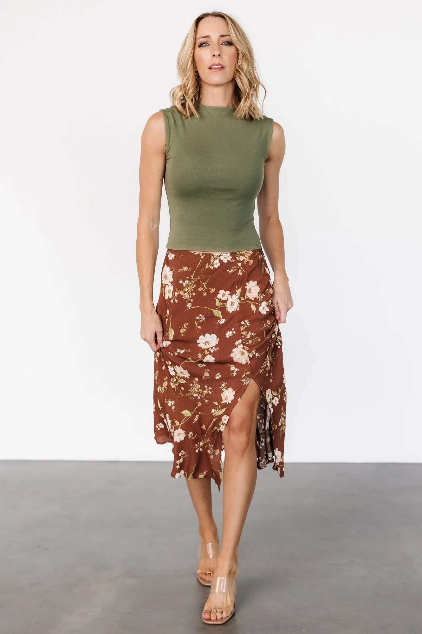 Fairchild Skirt | Brown Floral