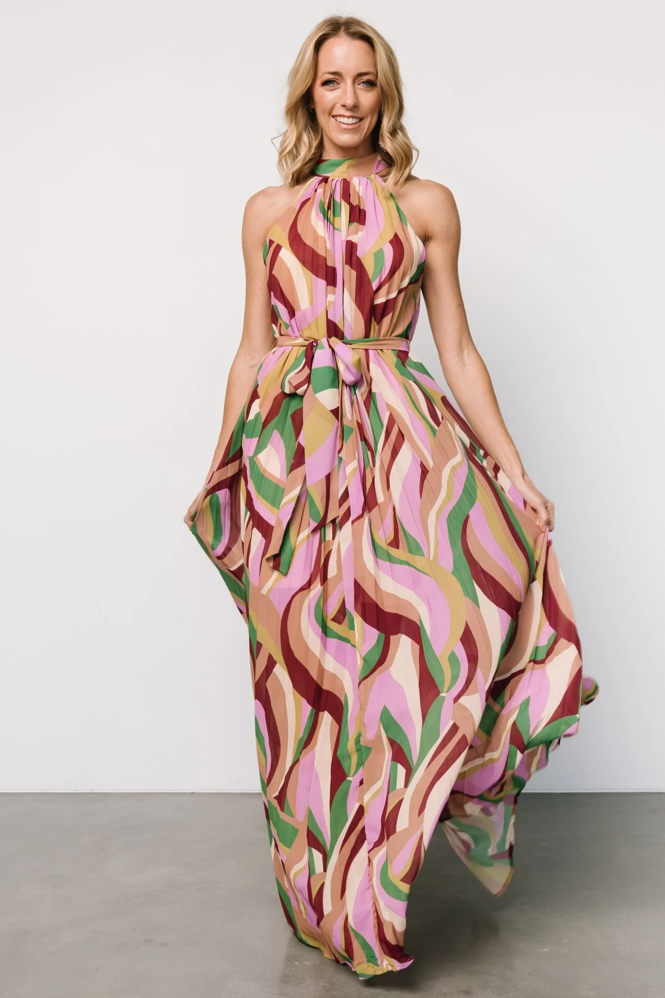 Rita Maxi Dress | Green Multi Print