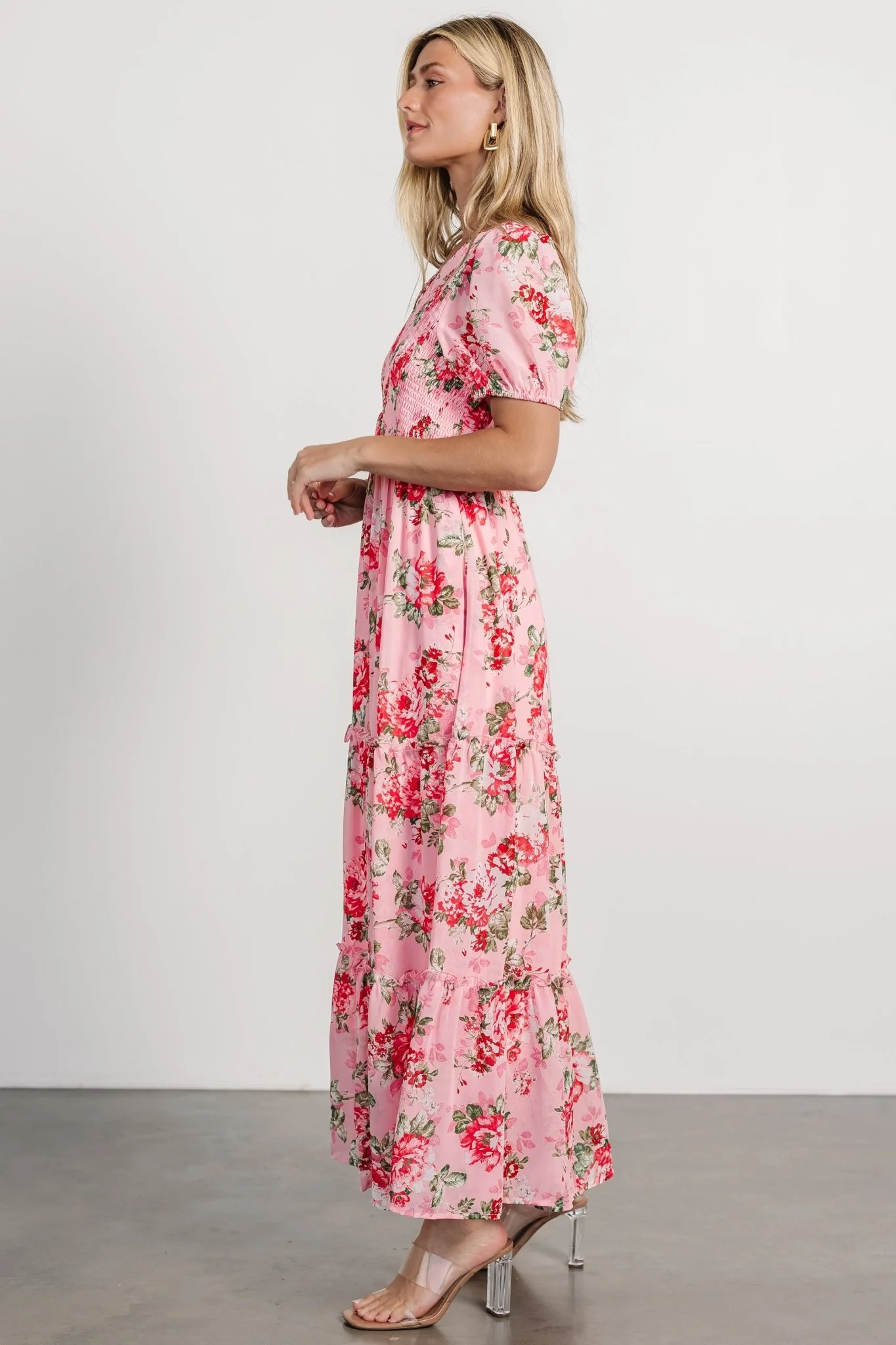 Cadella Maxi Dress | Pink Floral