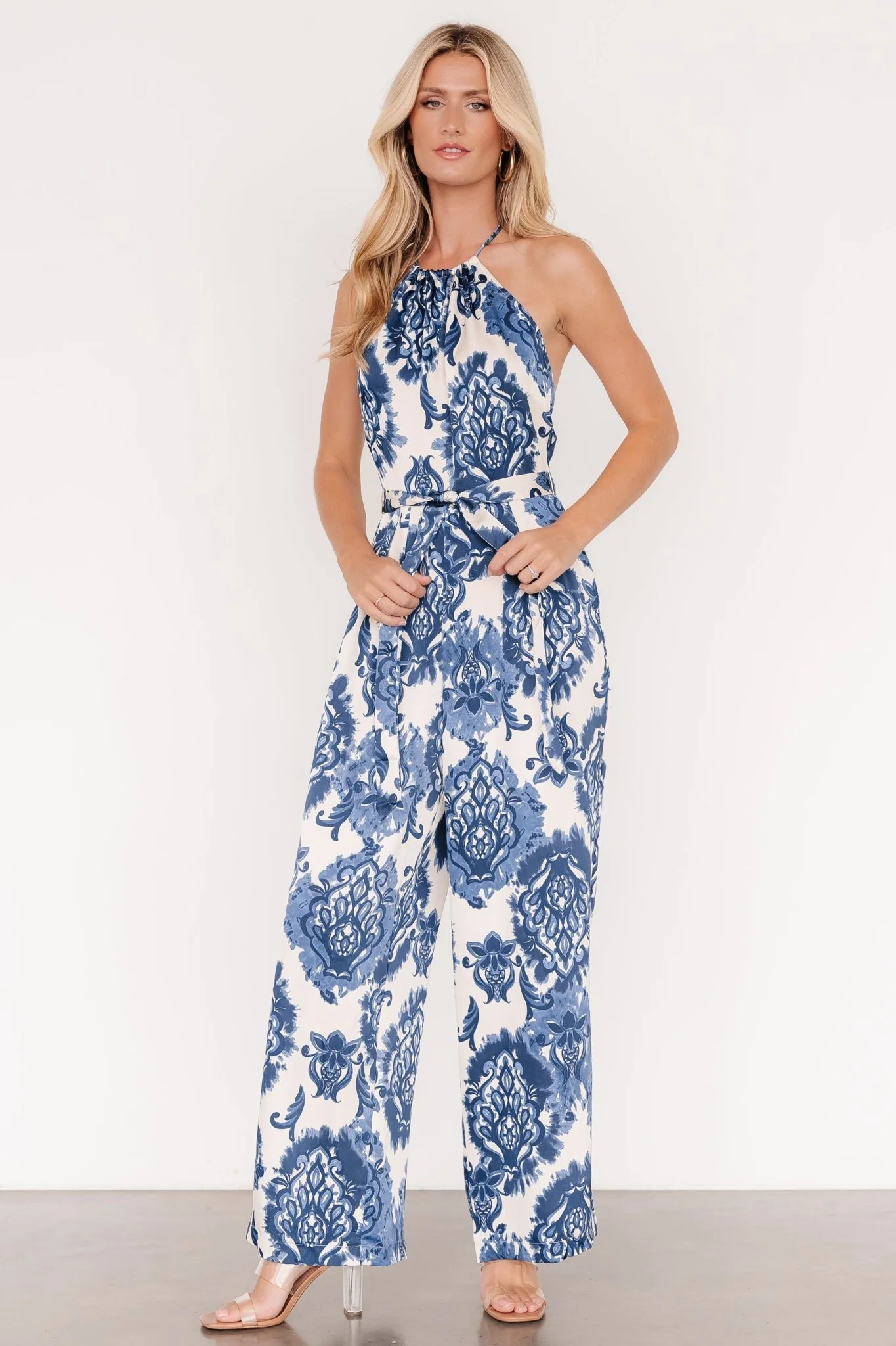 Korra Satin Jumpsuit | Blue Print