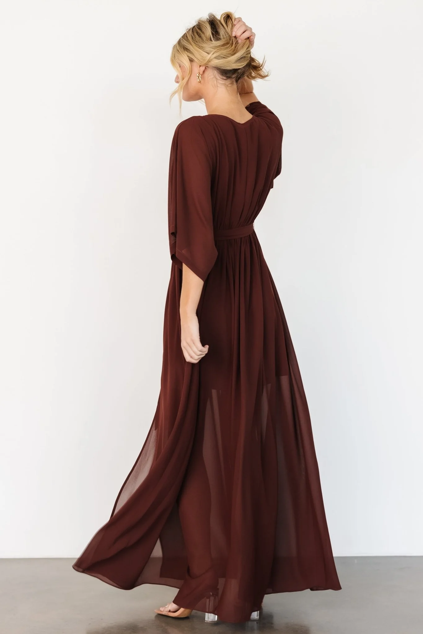 Kia Kimono Maxi Dress | Mahogany