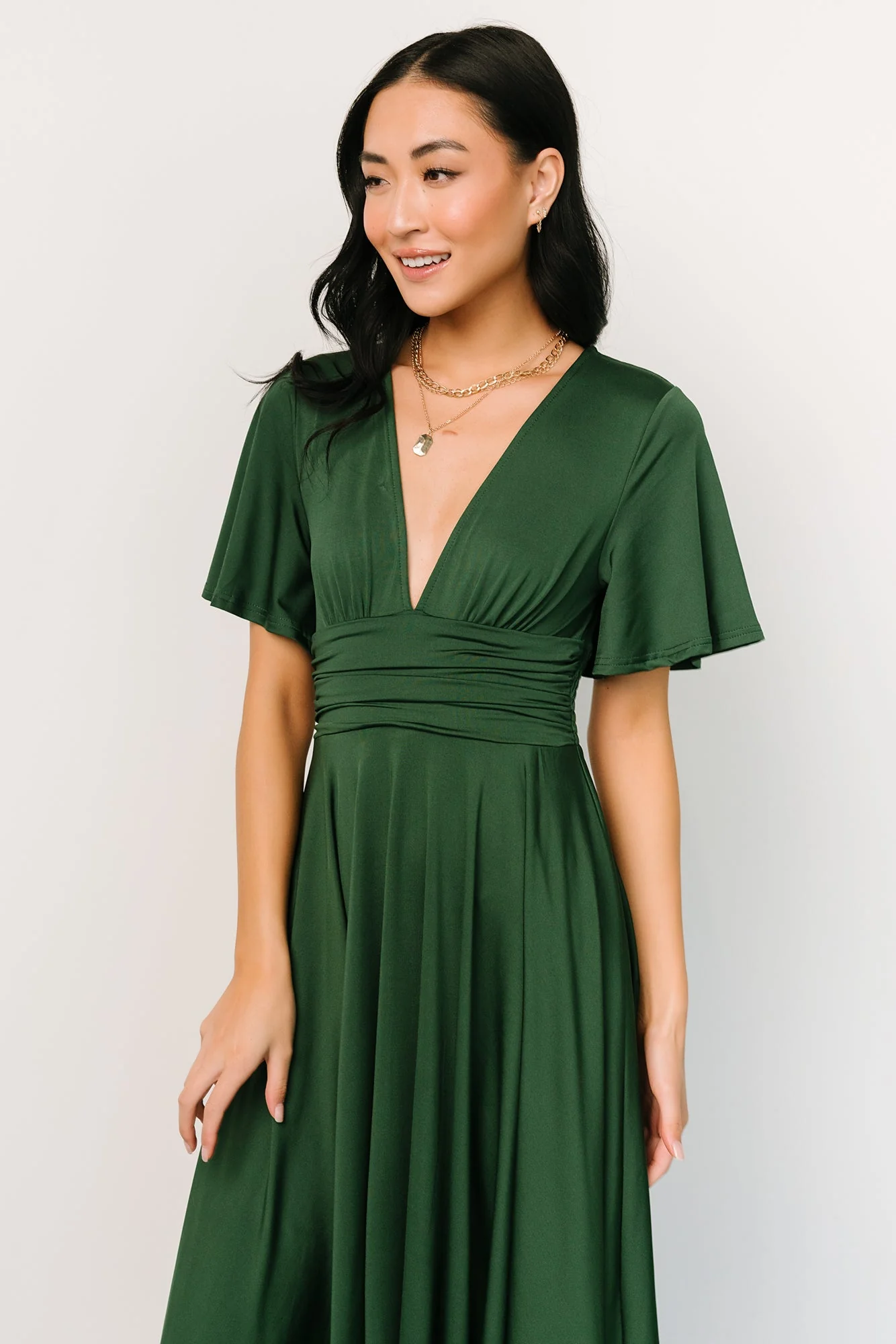 Janette Midi Dress | Green