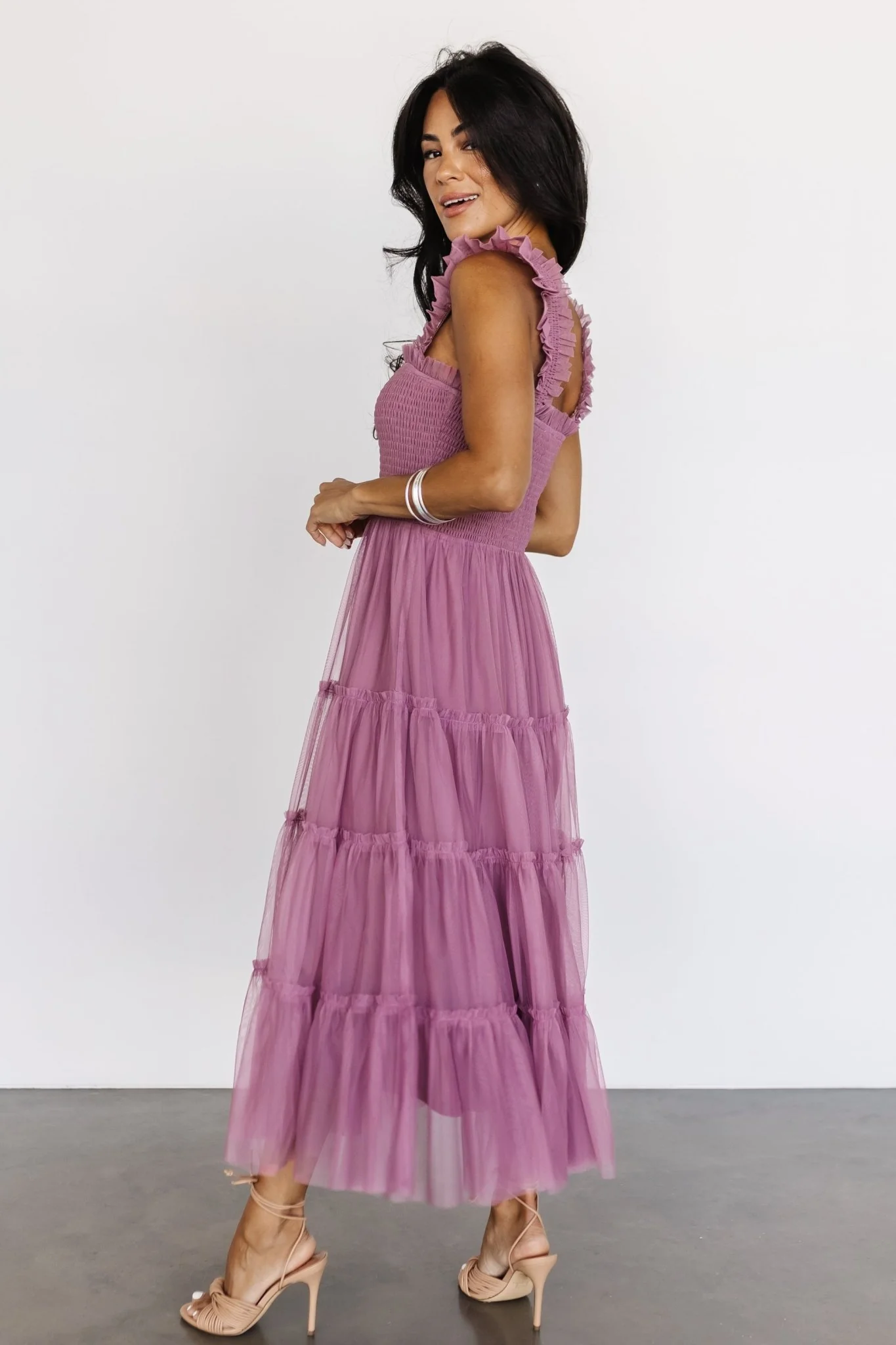Emma Smocked Tulle Dress | Orchid