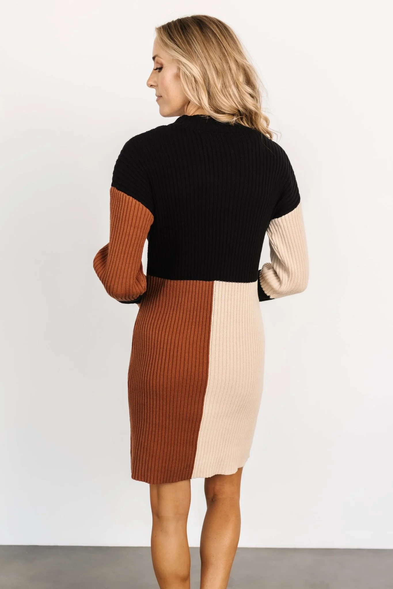 Easton Sweater Dress | Black Multi