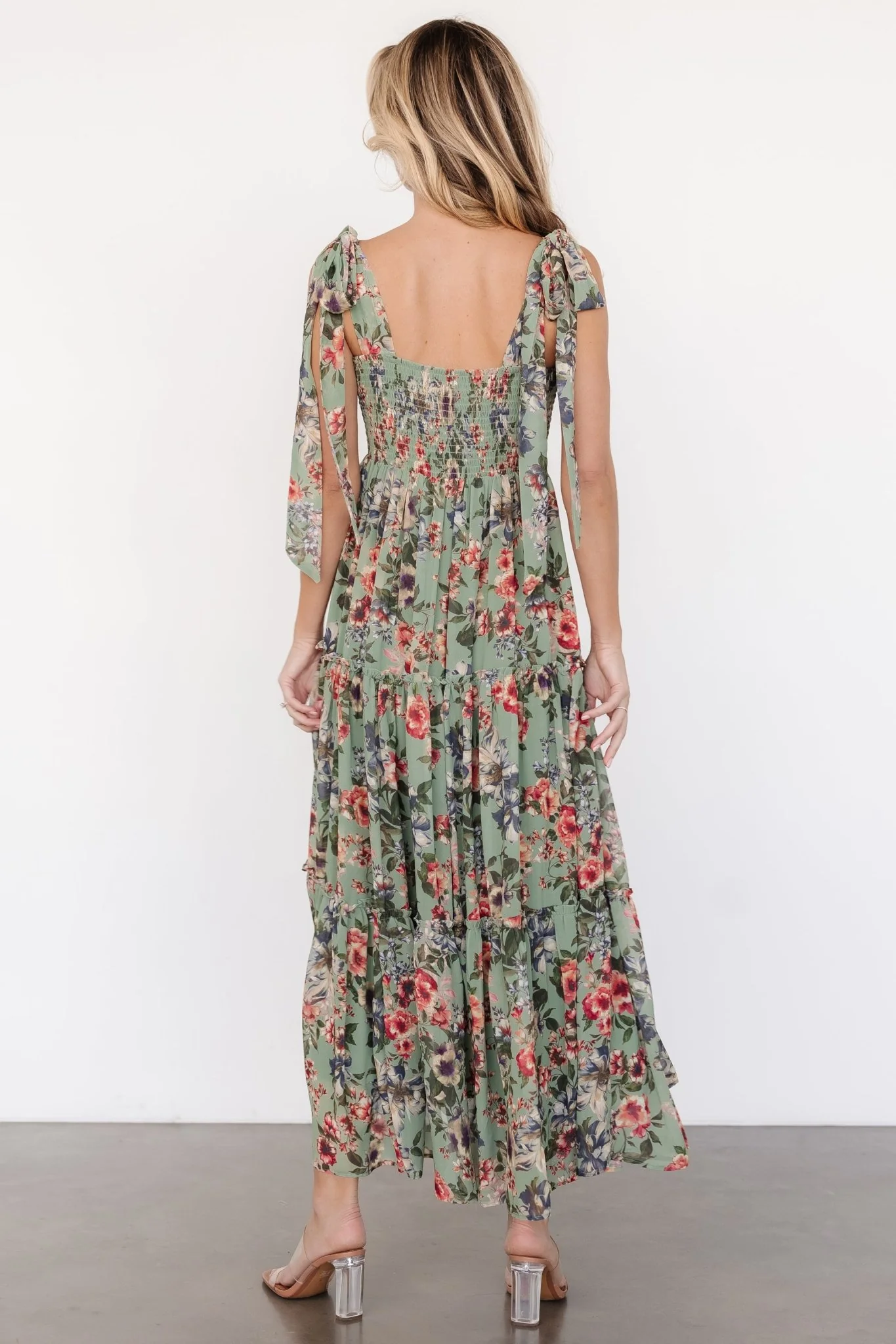 Anita Maxi Dress | Green Multi Floral