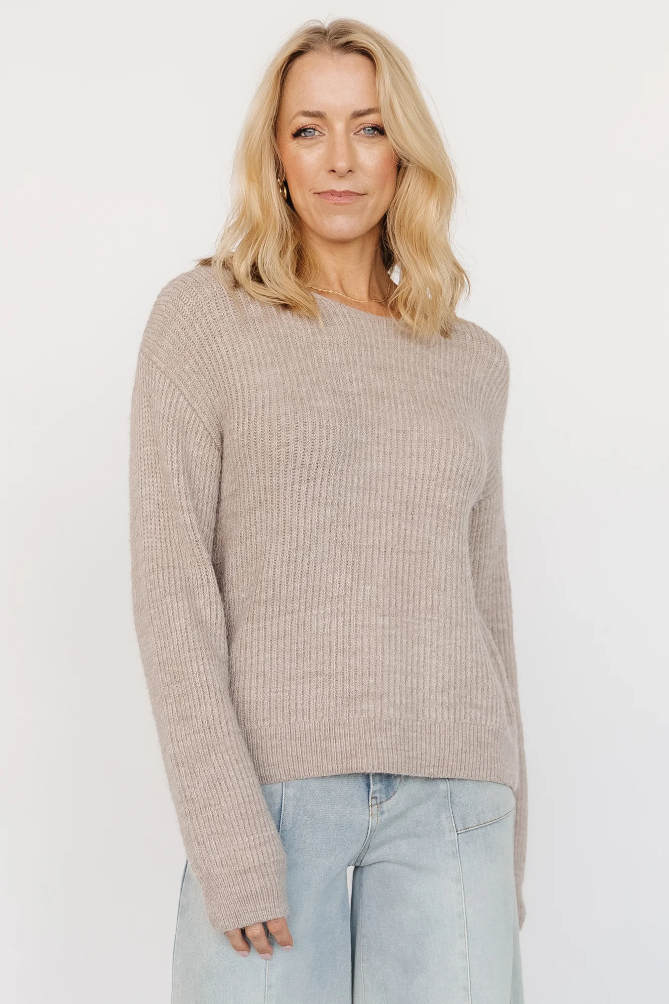 Viola Tie Back Sweater | Natural